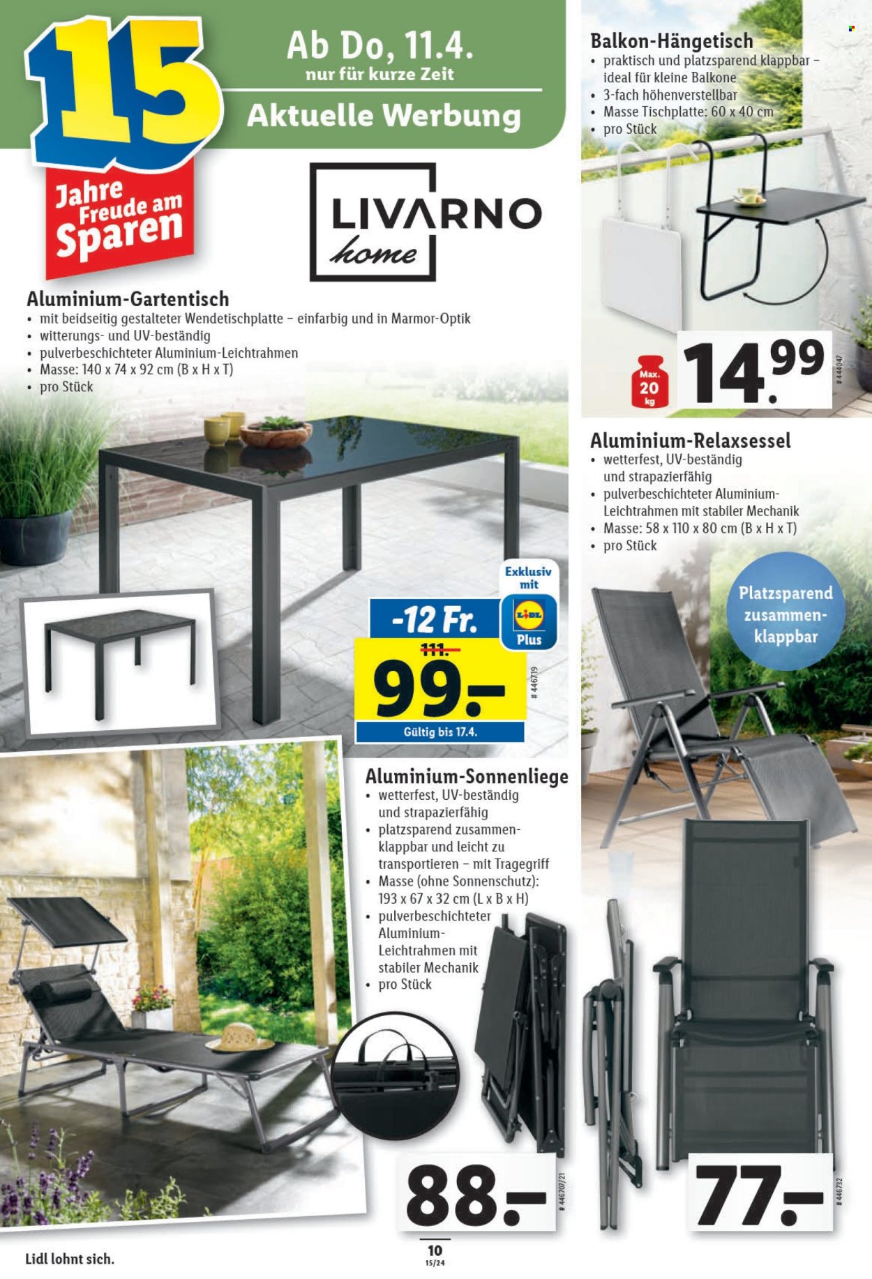 Catalogue Lidl - 11.4.2024 - 17.4.2024. Page 10.