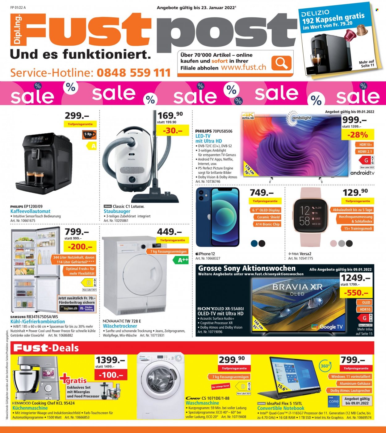 Catalogue Fust - 26.12.2021 - 23.1.2022. Page 1.