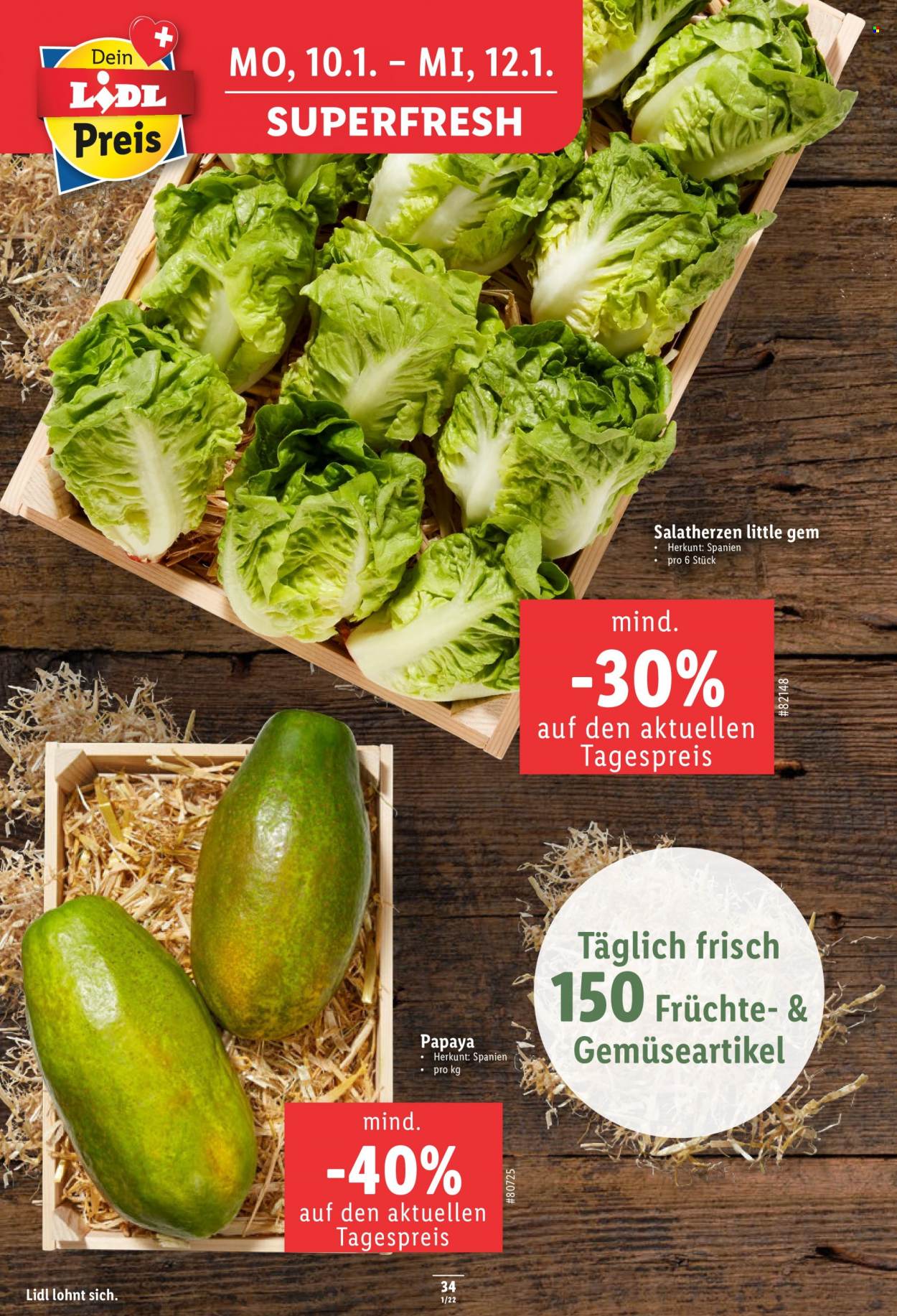 Catalogue Lidl - 6.1.2022 - 12.1.2022. Page 34.