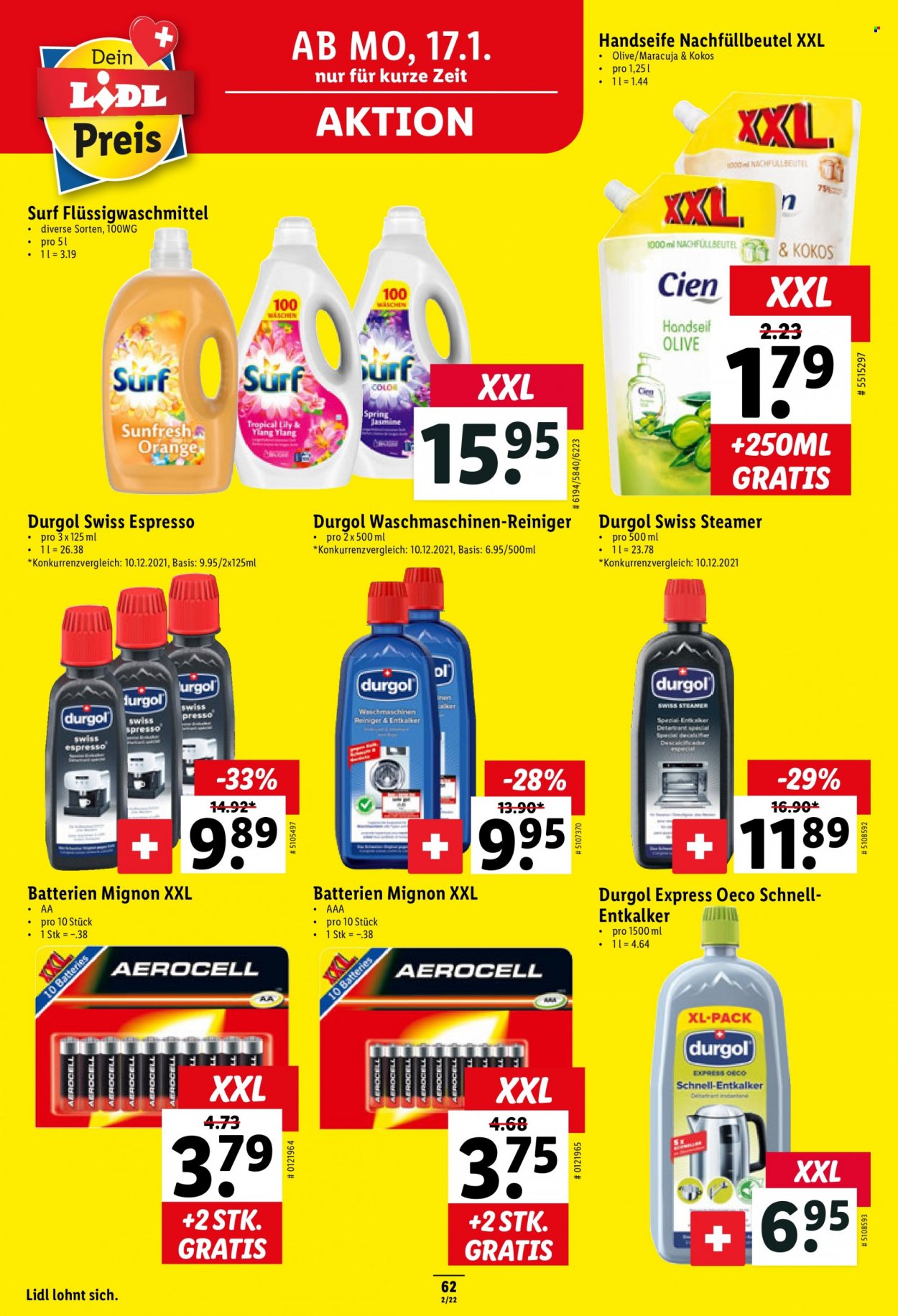 Catalogue Lidl - 13.1.2022 - 19.1.2022. Page 62.