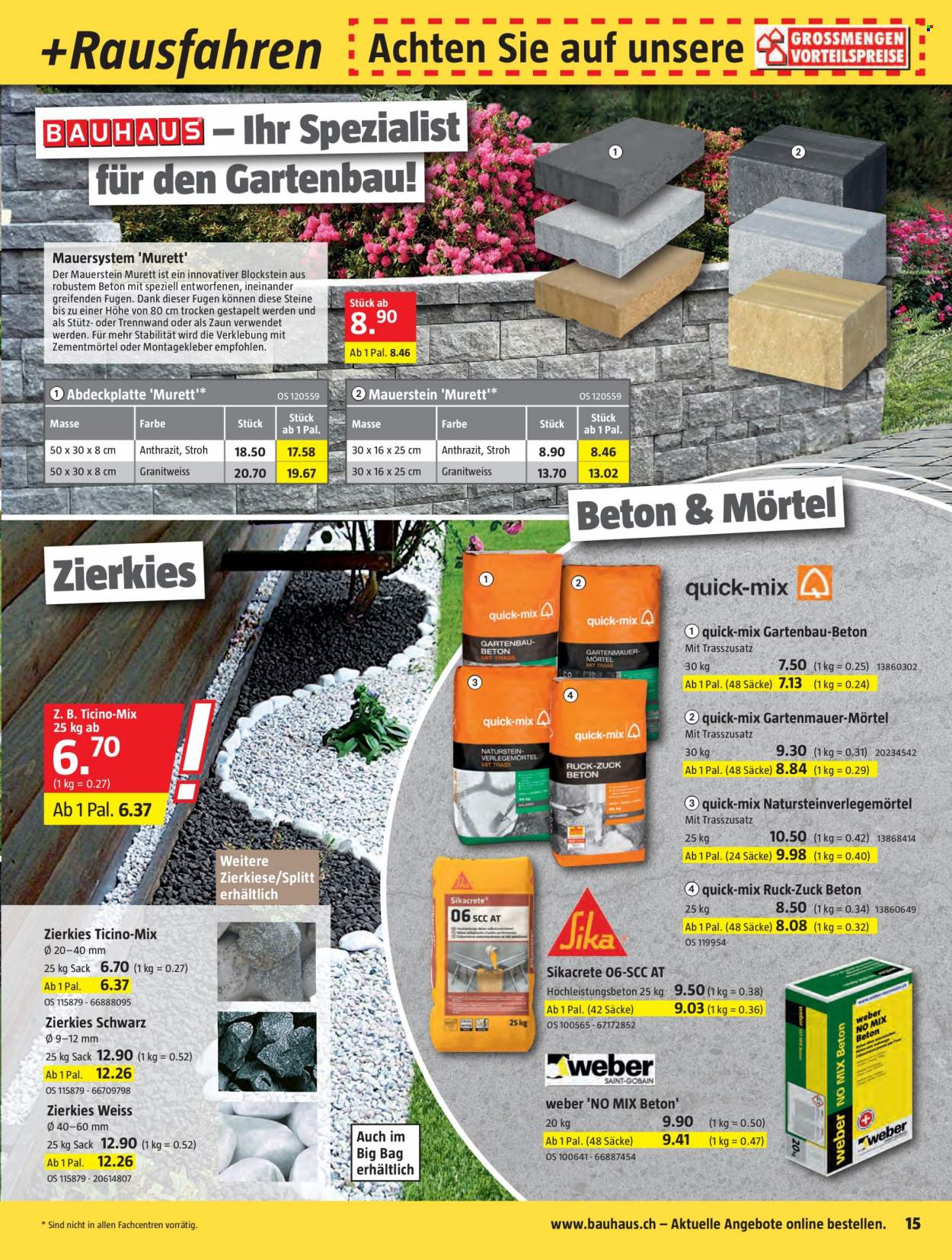 Catalogue Bauhaus - 2.5.2022 - 29.5.2022. Page 15.