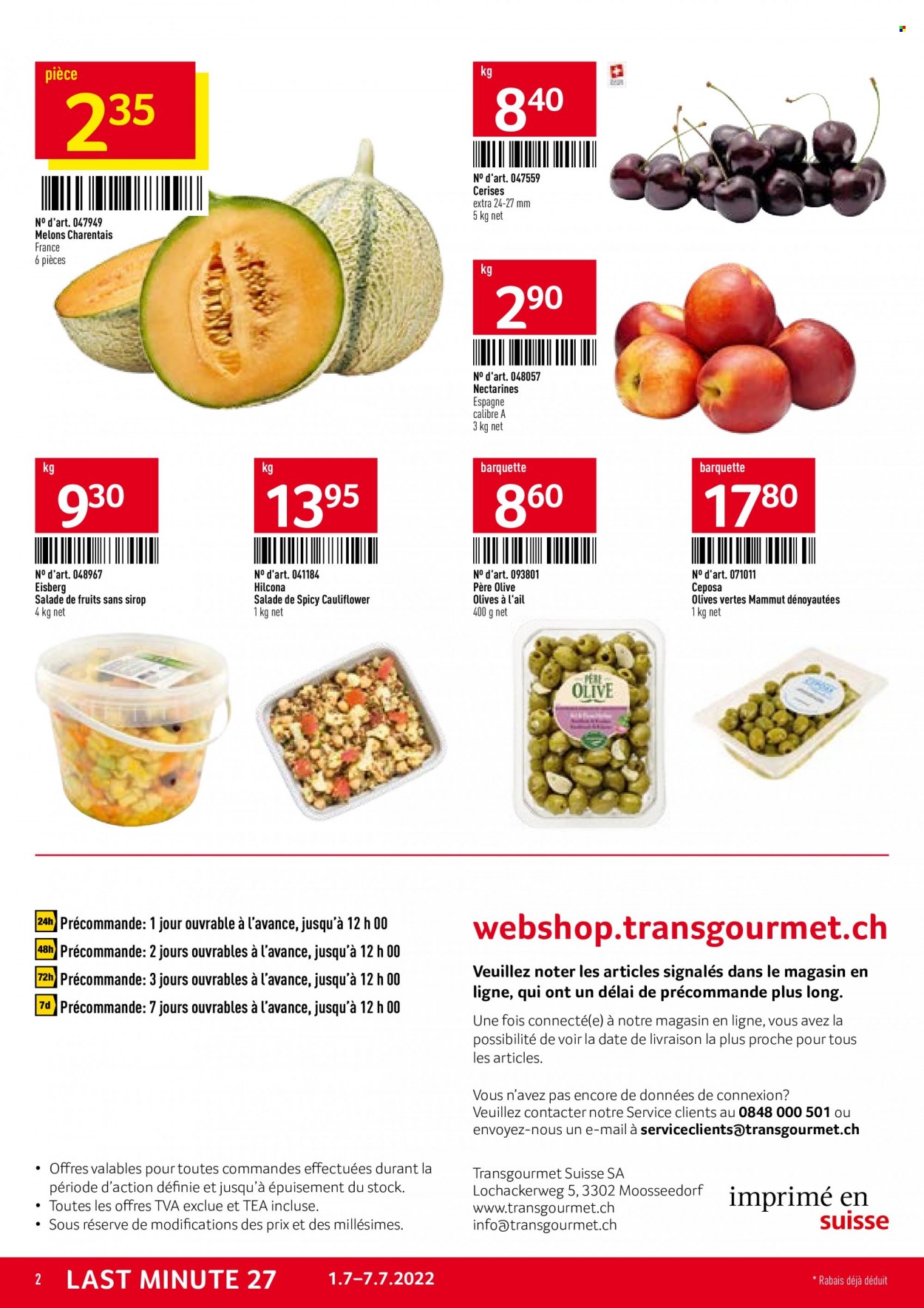 Catalogue TransGourmet - 1.7.2022 - 7.7.2022. Page 2.