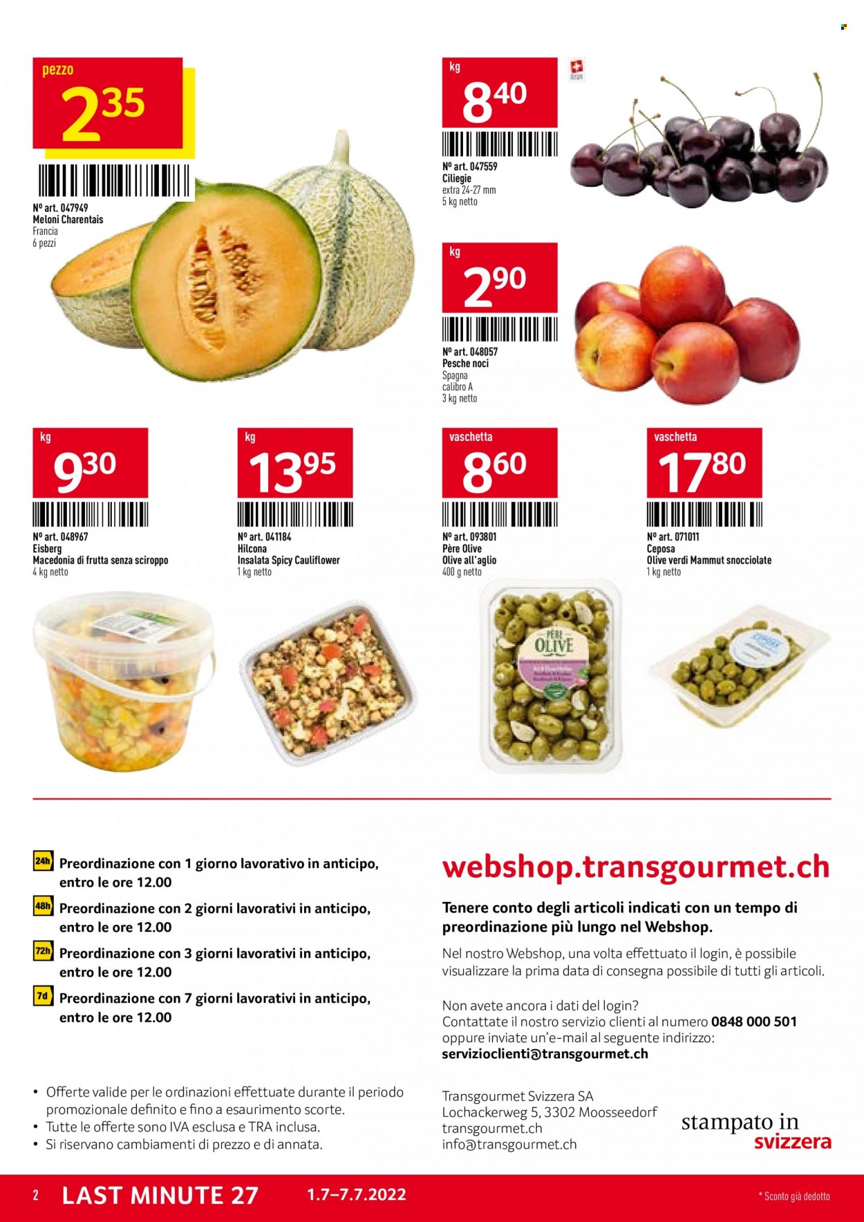 Catalogue TransGourmet - 1.7.2022 - 7.7.2022. Page 2.