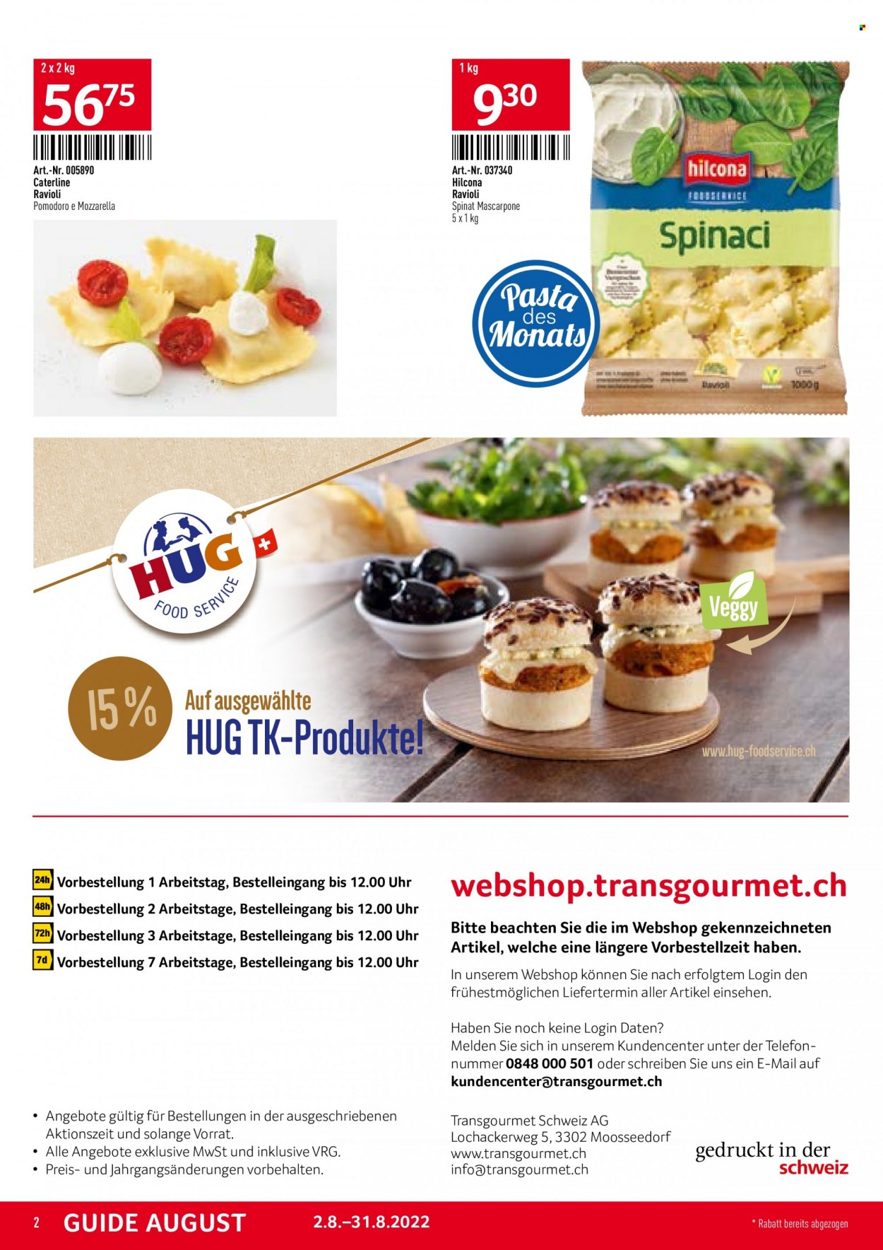 Catalogue TransGourmet - 2.8.2022 - 31.8.2022. Page 2.