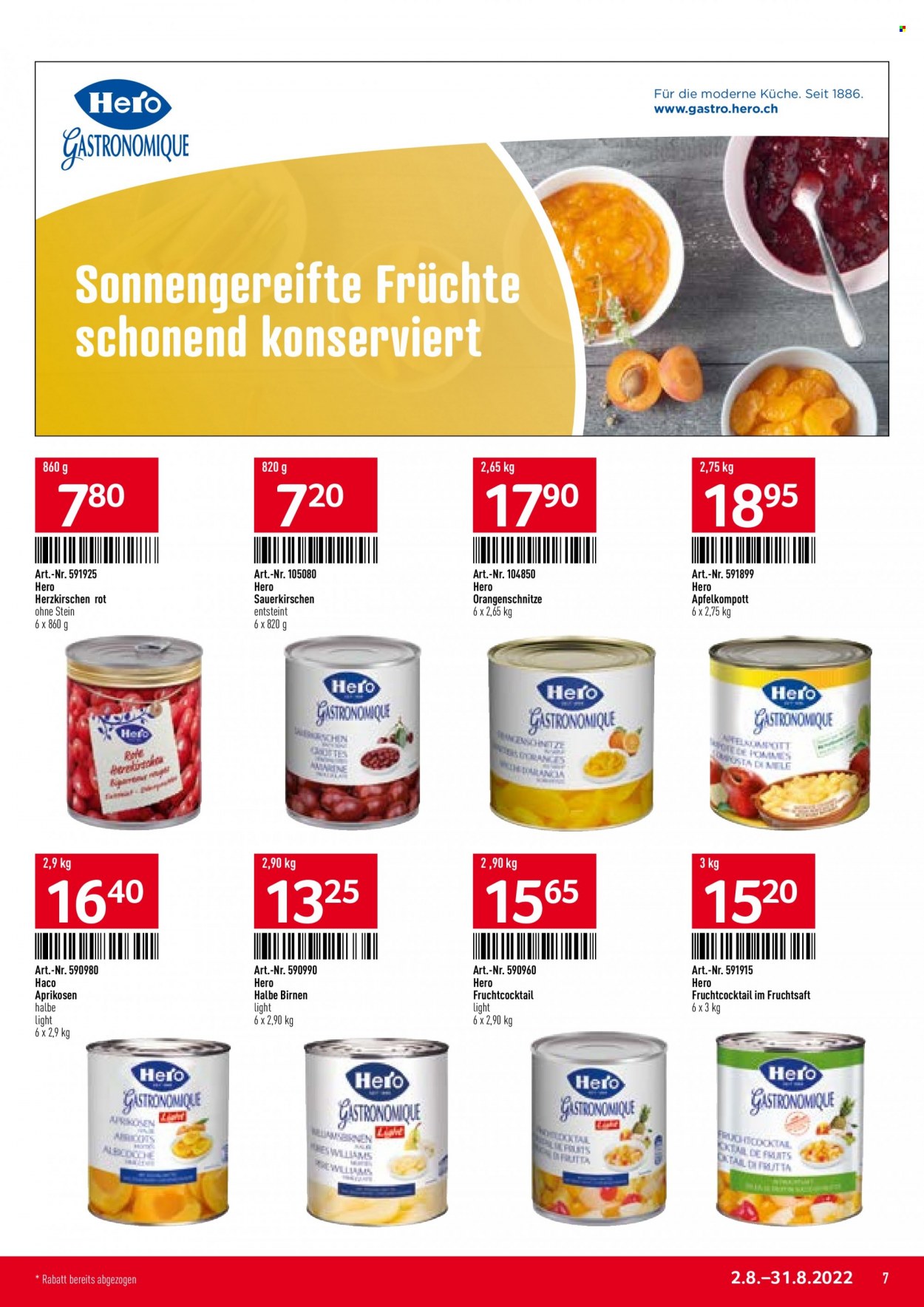 Catalogue TransGourmet - 2.8.2022 - 31.8.2022. Page 7.