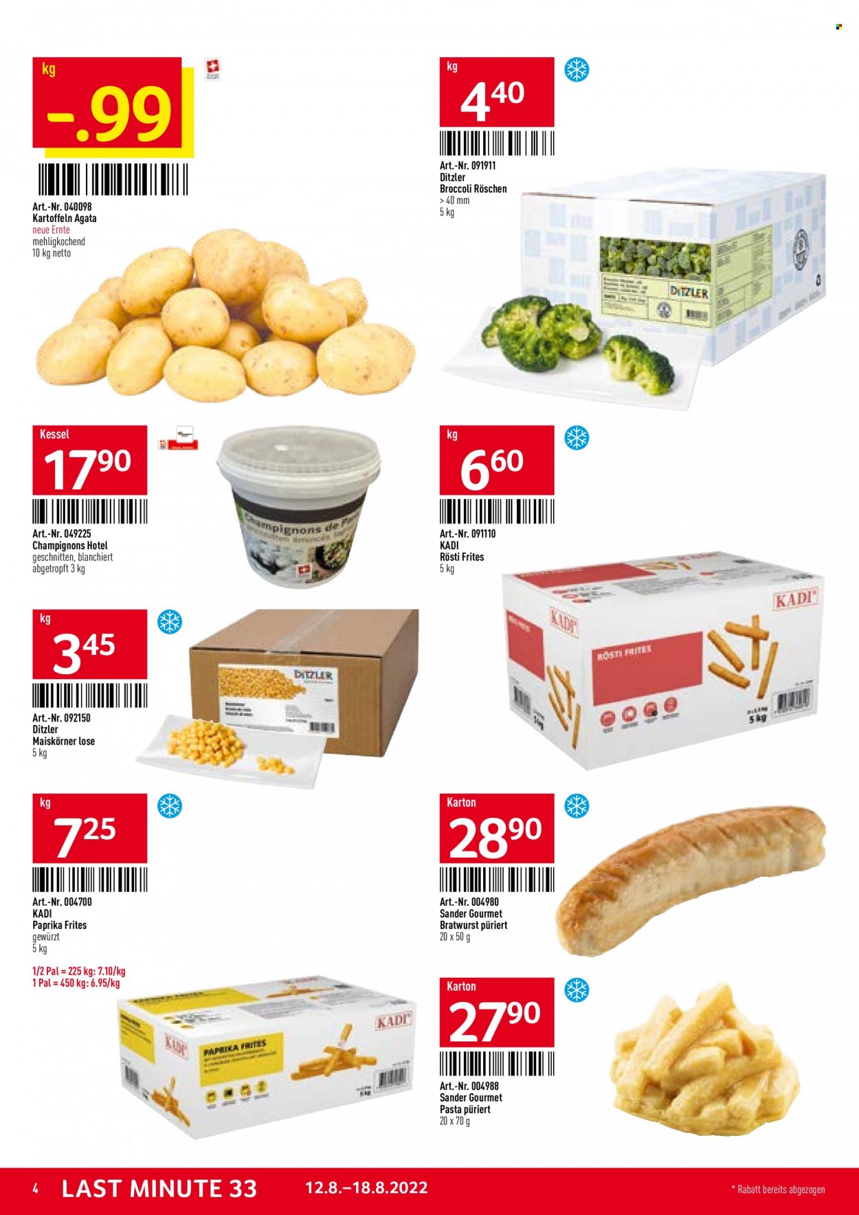 Catalogue TransGourmet - 12.8.2022 - 18.8.2022. Page 4.