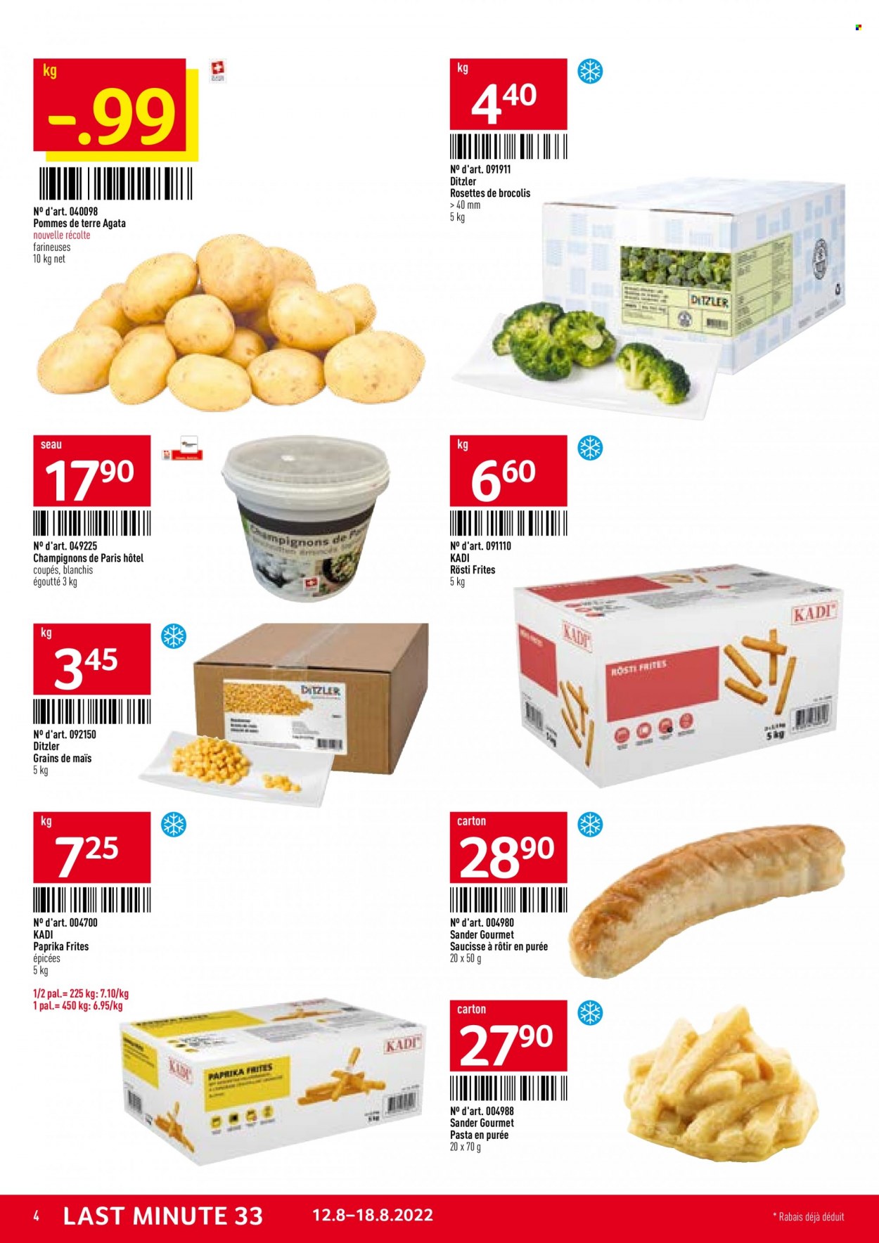 Catalogue TransGourmet - 12.8.2022 - 18.8.2022. Page 4.