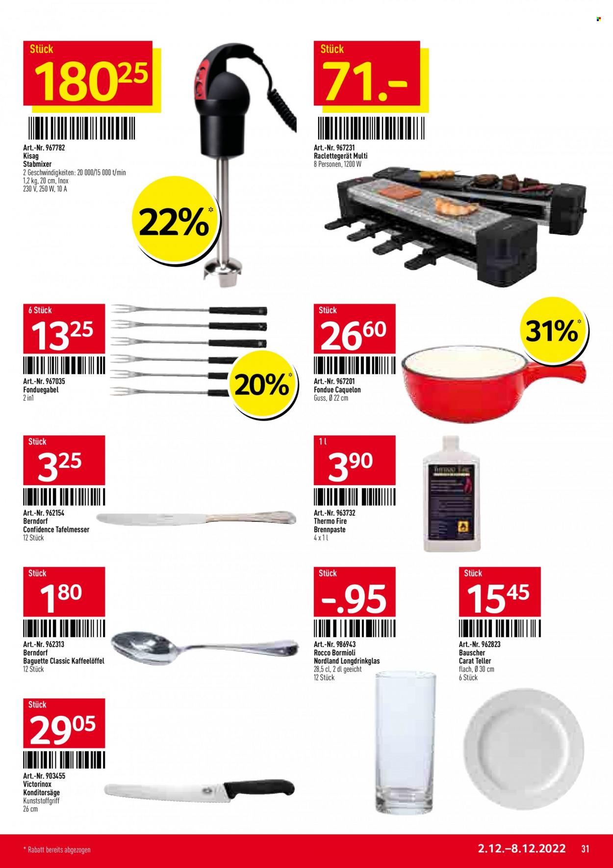 Catalogue TransGourmet - 2.12.2022 - 8.12.2022. Page 31.