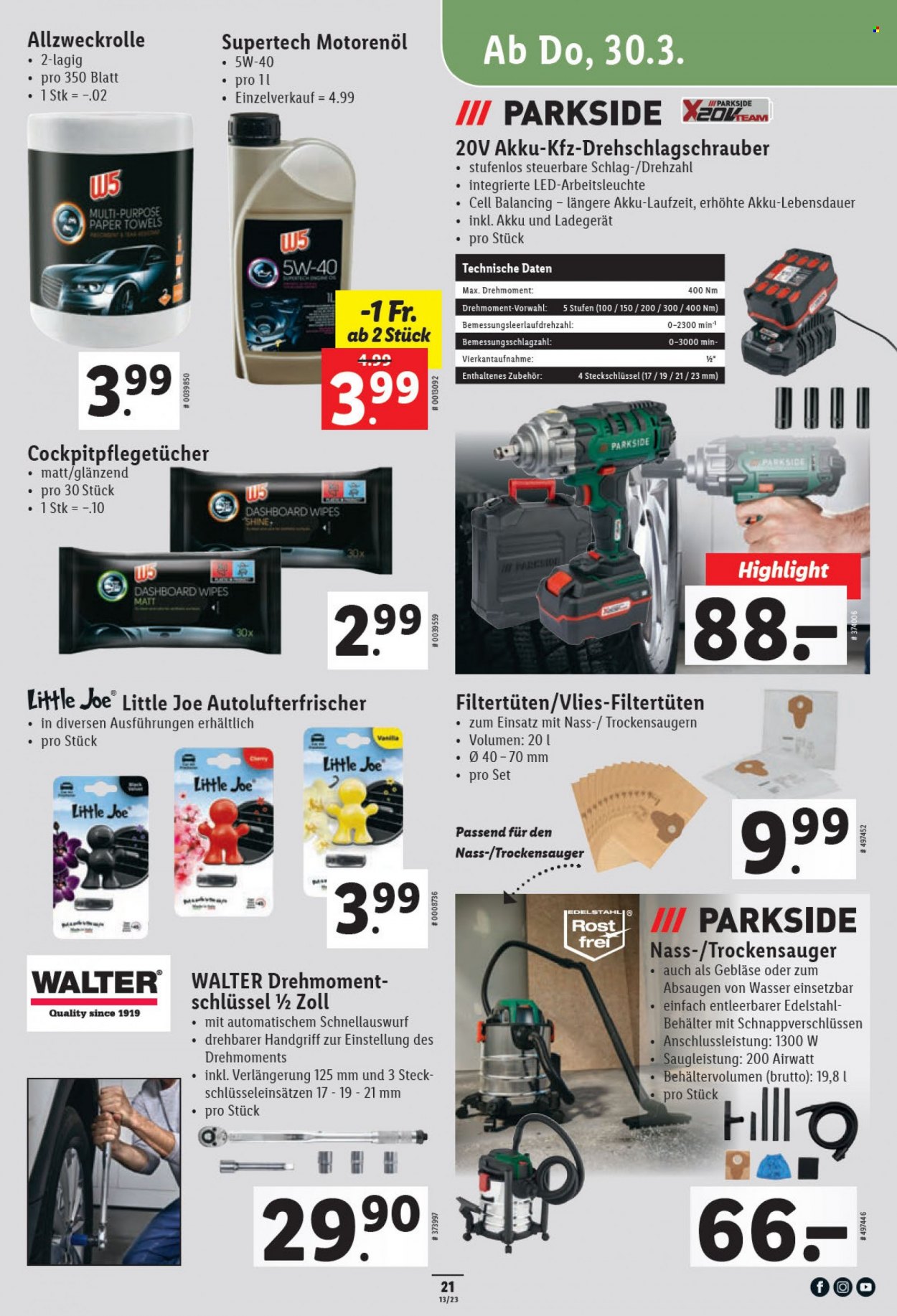 Catalogue Lidl - 30.3.2023 - 4.4.2023. Page 21.
