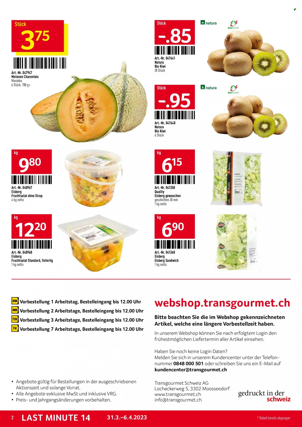 Catalogue TransGourmet - 31.3.2023 - 6.4.2023. Page 2.