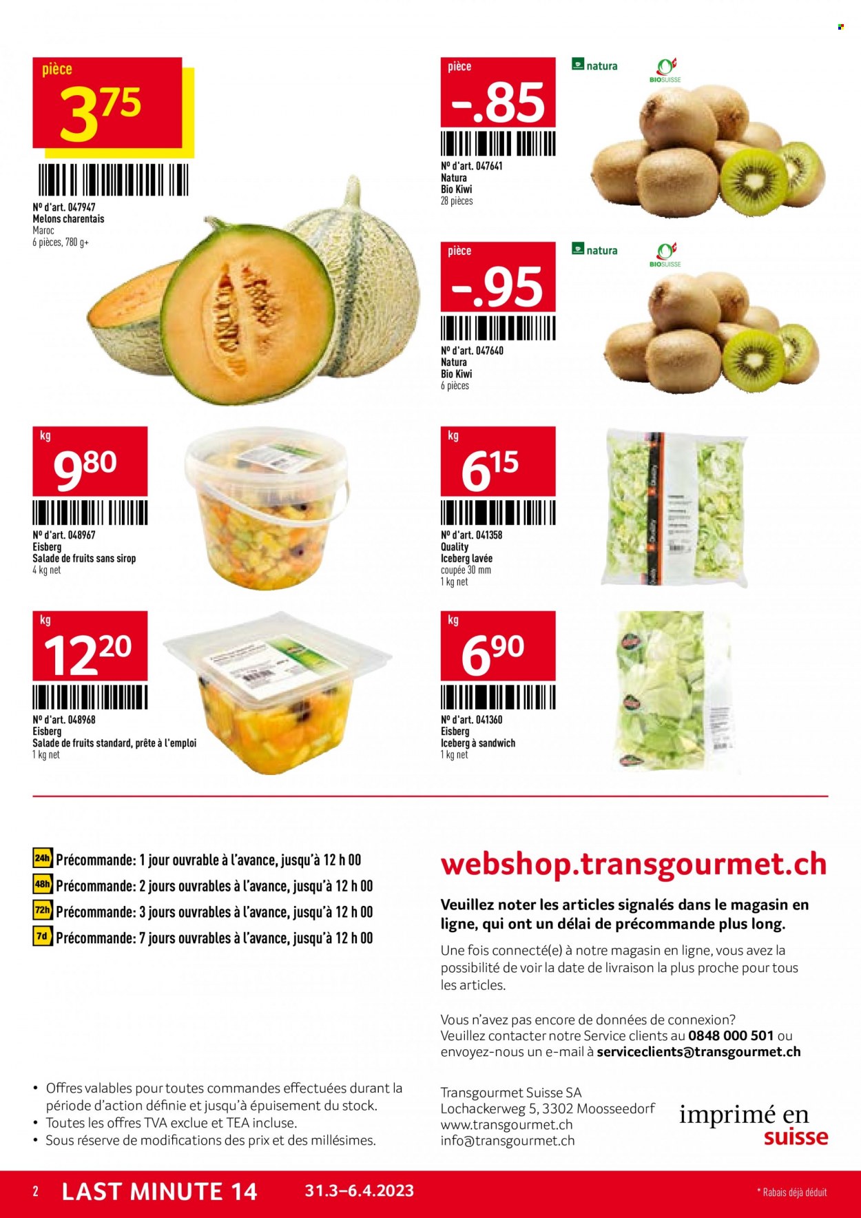 Catalogue TransGourmet - 31.3.2023 - 6.4.2023. Page 2.