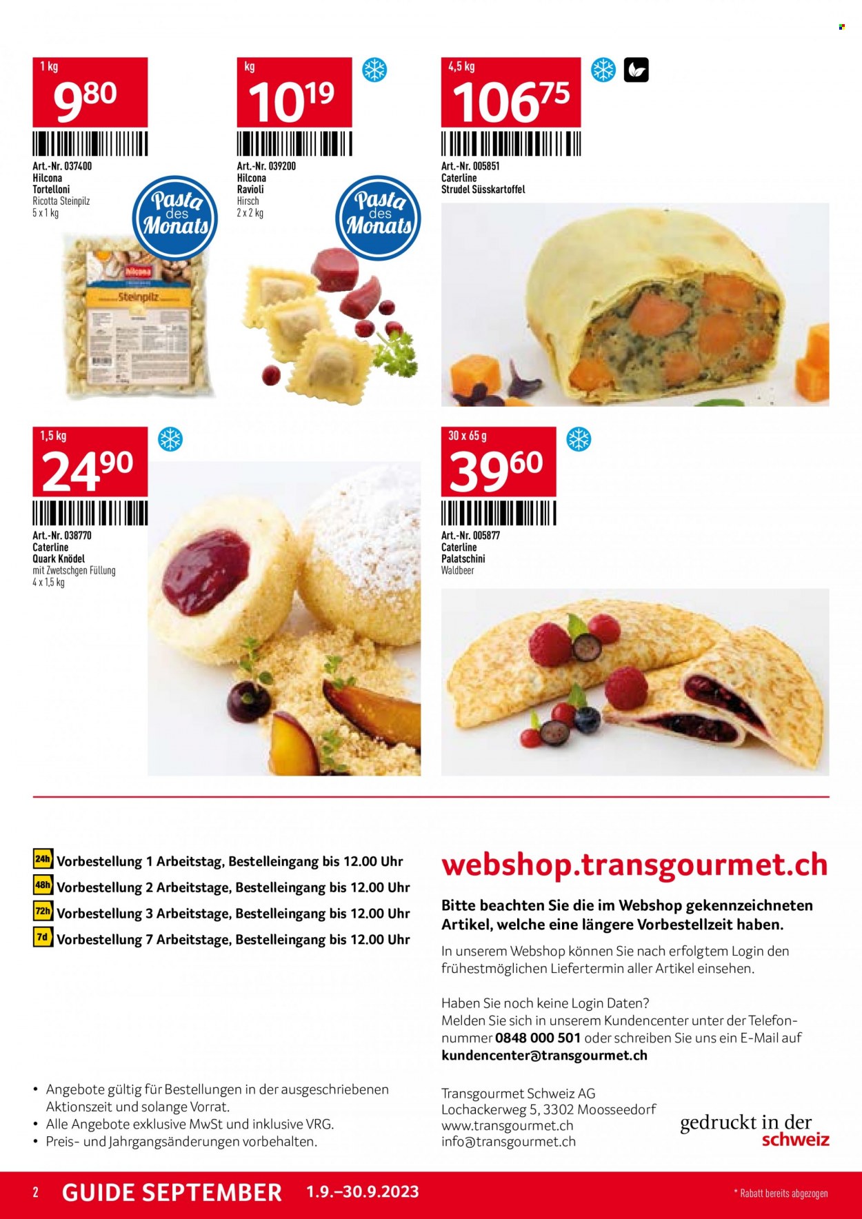 Catalogue TransGourmet - 1.9.2023 - 30.9.2023. Page 2.