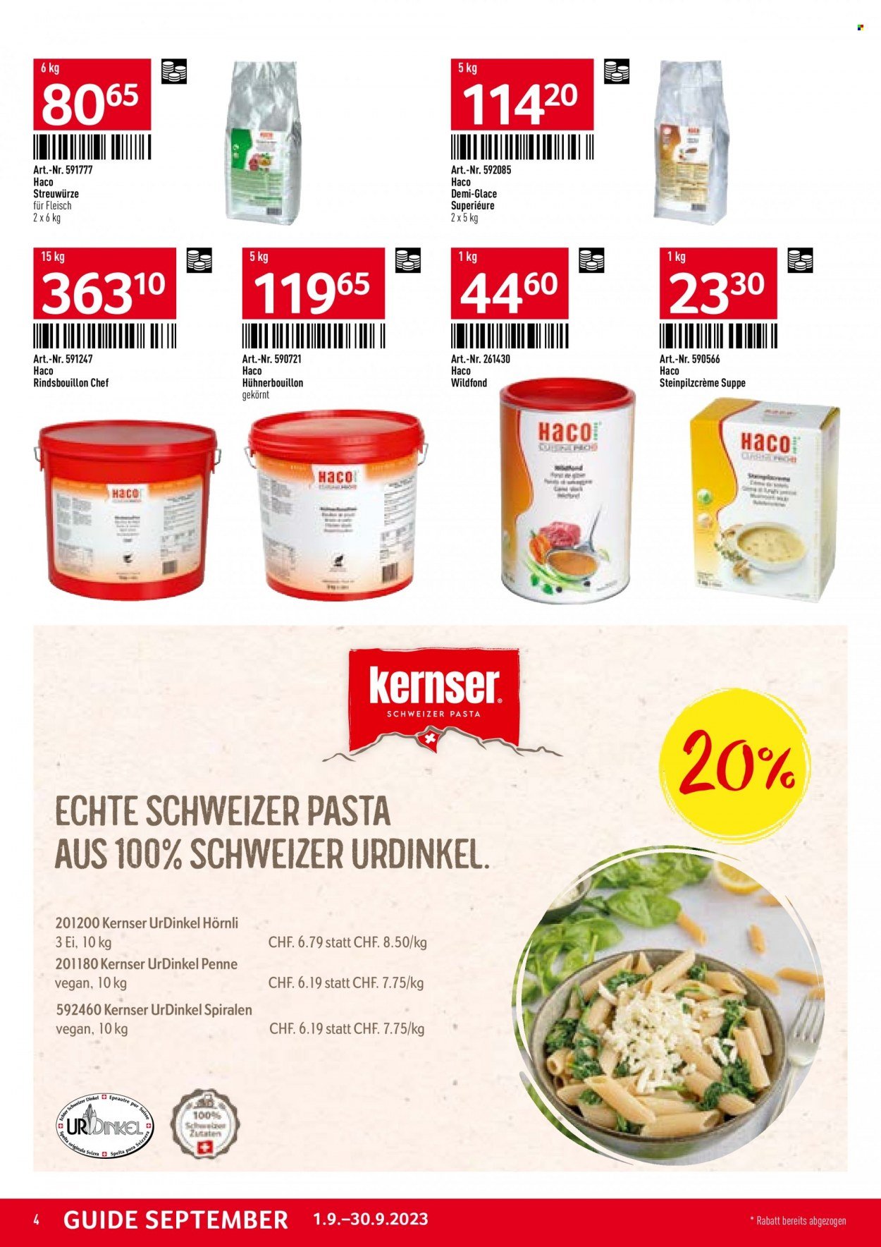 Catalogue TransGourmet - 1.9.2023 - 30.9.2023. Page 4.