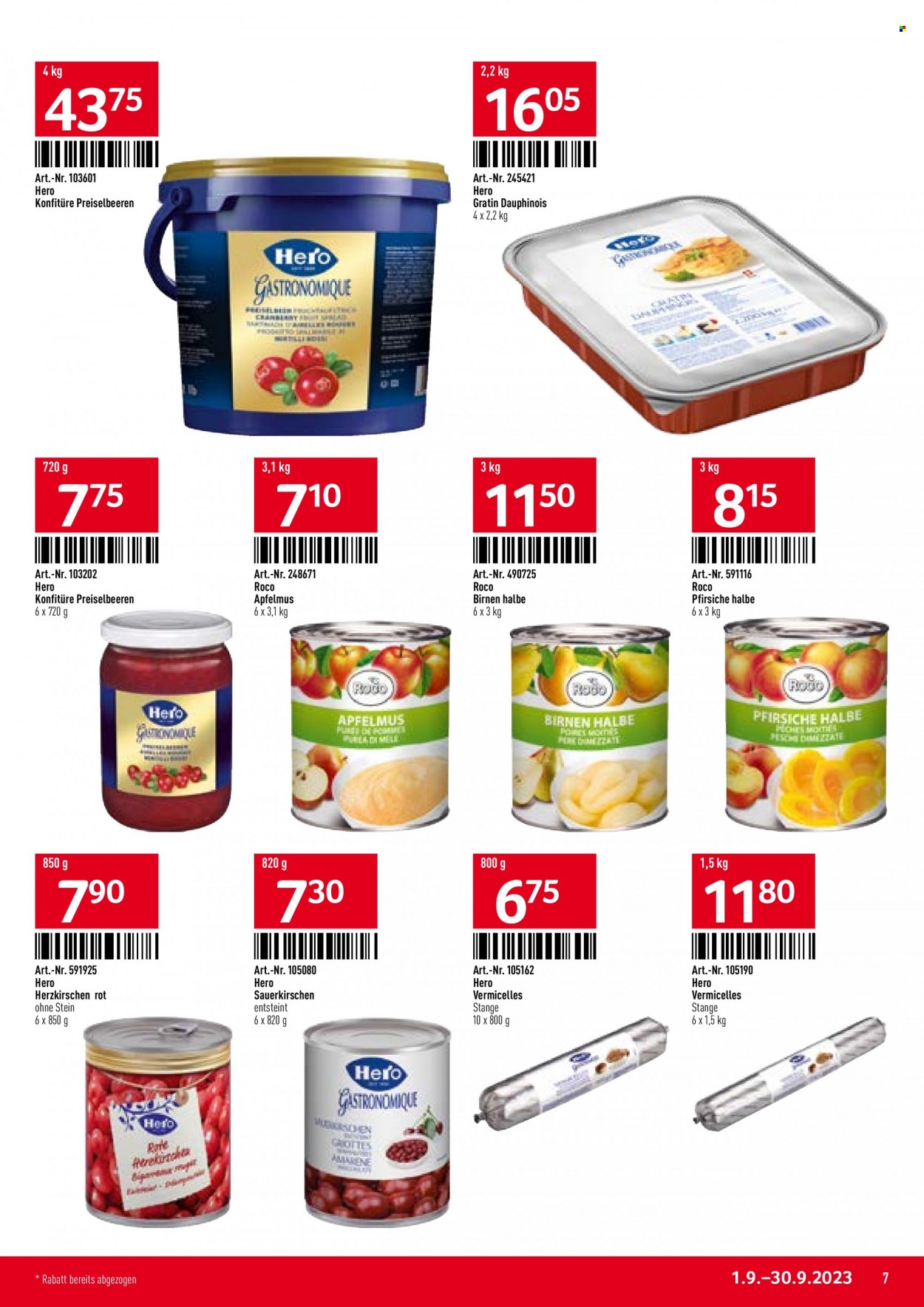 Catalogue TransGourmet - 1.9.2023 - 30.9.2023. Page 7.