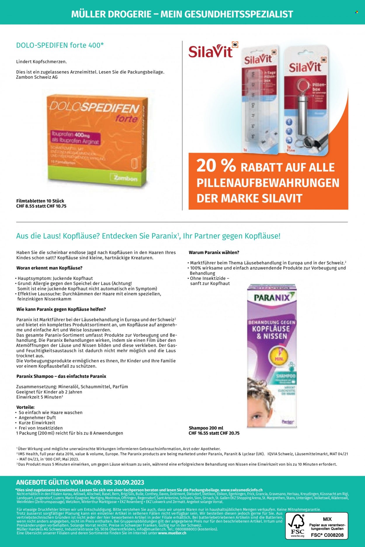 Catalogue Müller - 4.9.2023 - 30.9.2023. Page 4.