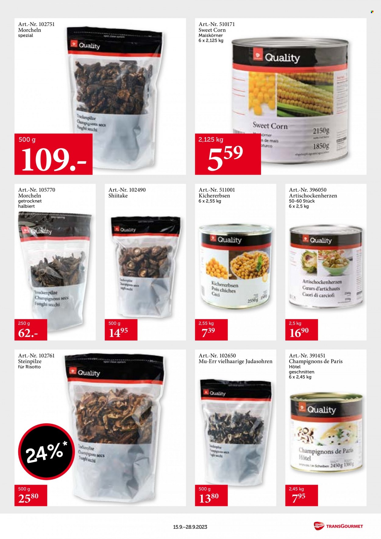 Catalogue TransGourmet - 15.9.2023 - 28.9.2023. Page 13.