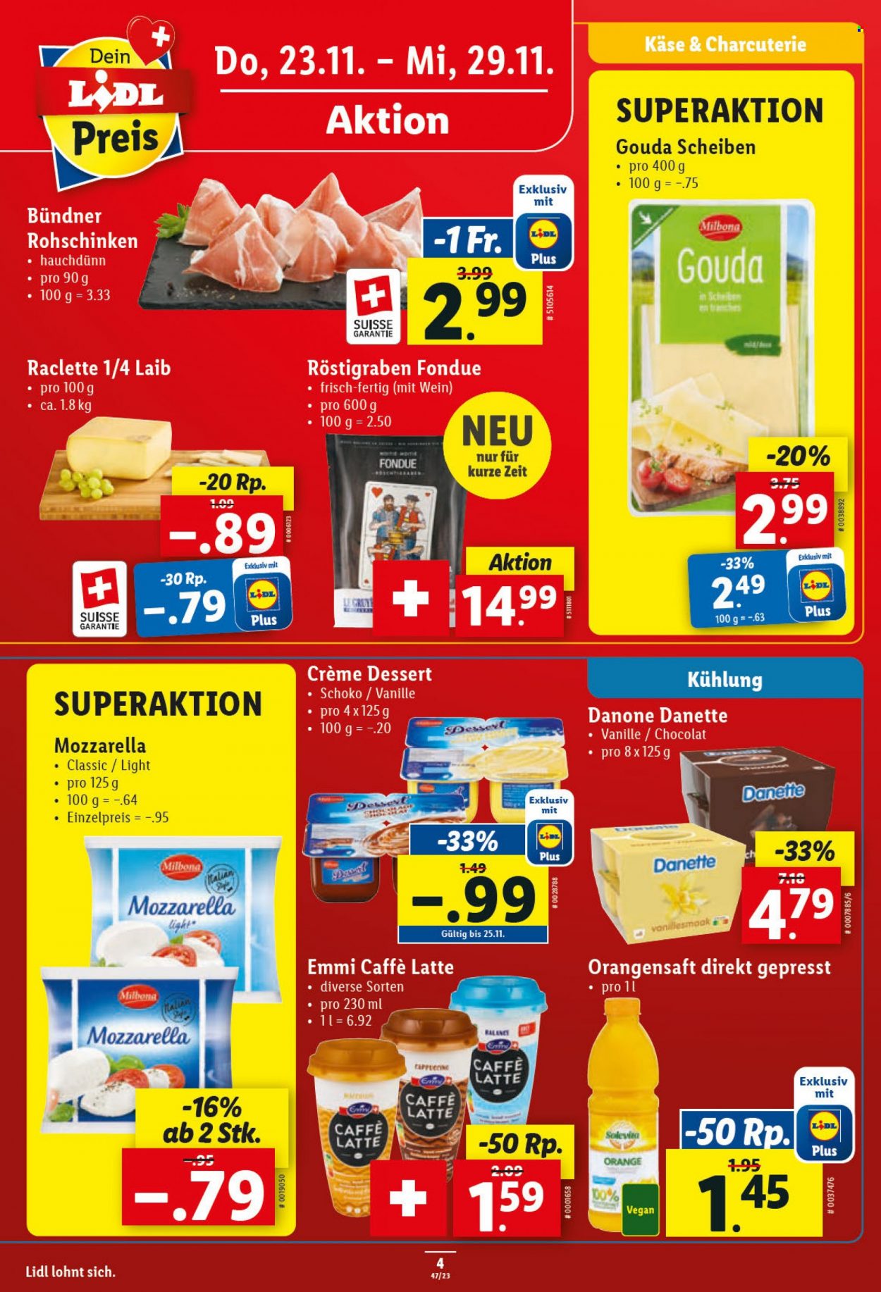 Catalogue Lidl - 23.11.2023 - 29.11.2023. Page 4.