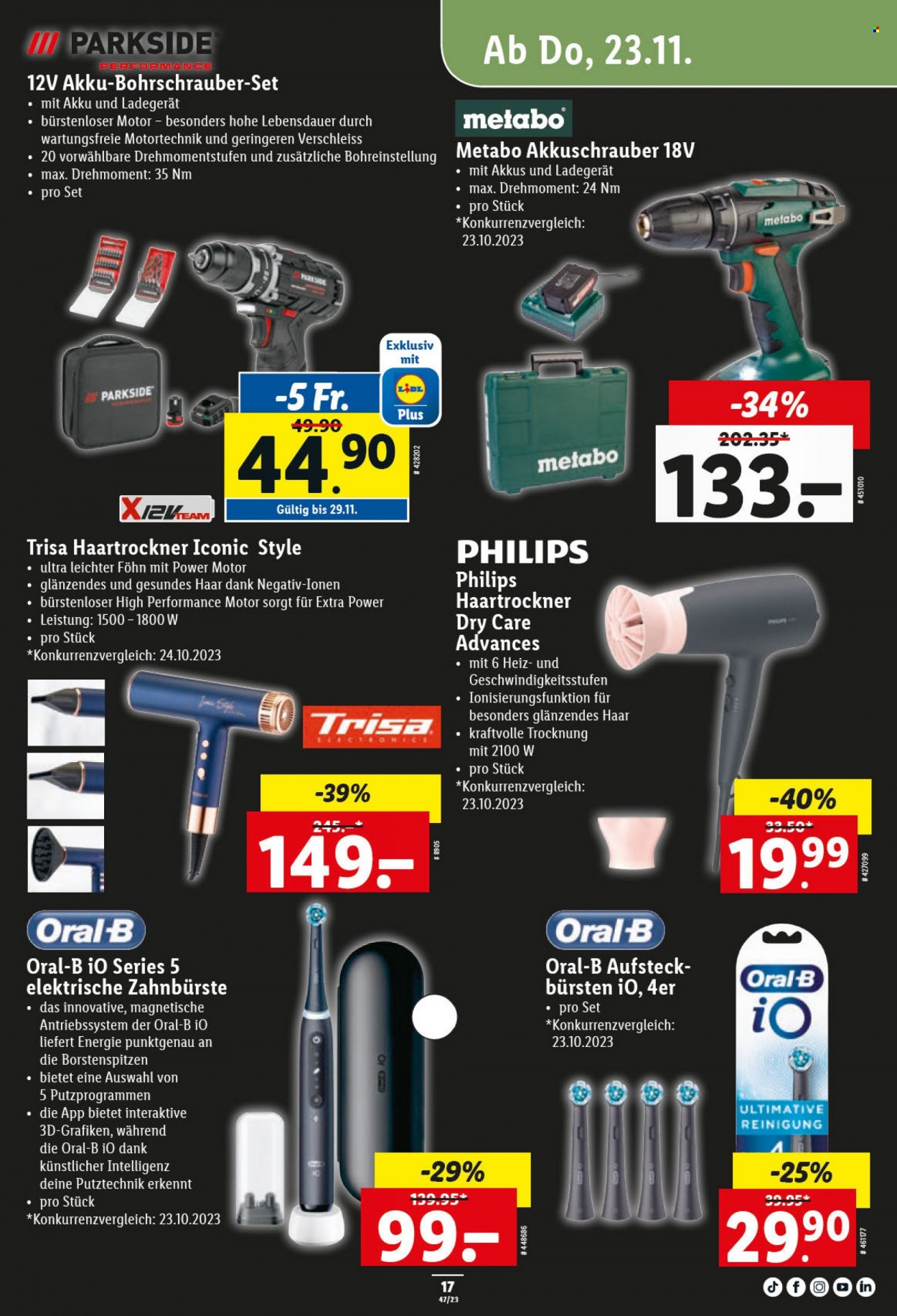 Catalogue Lidl - 23.11.2023 - 29.11.2023. Page 17.