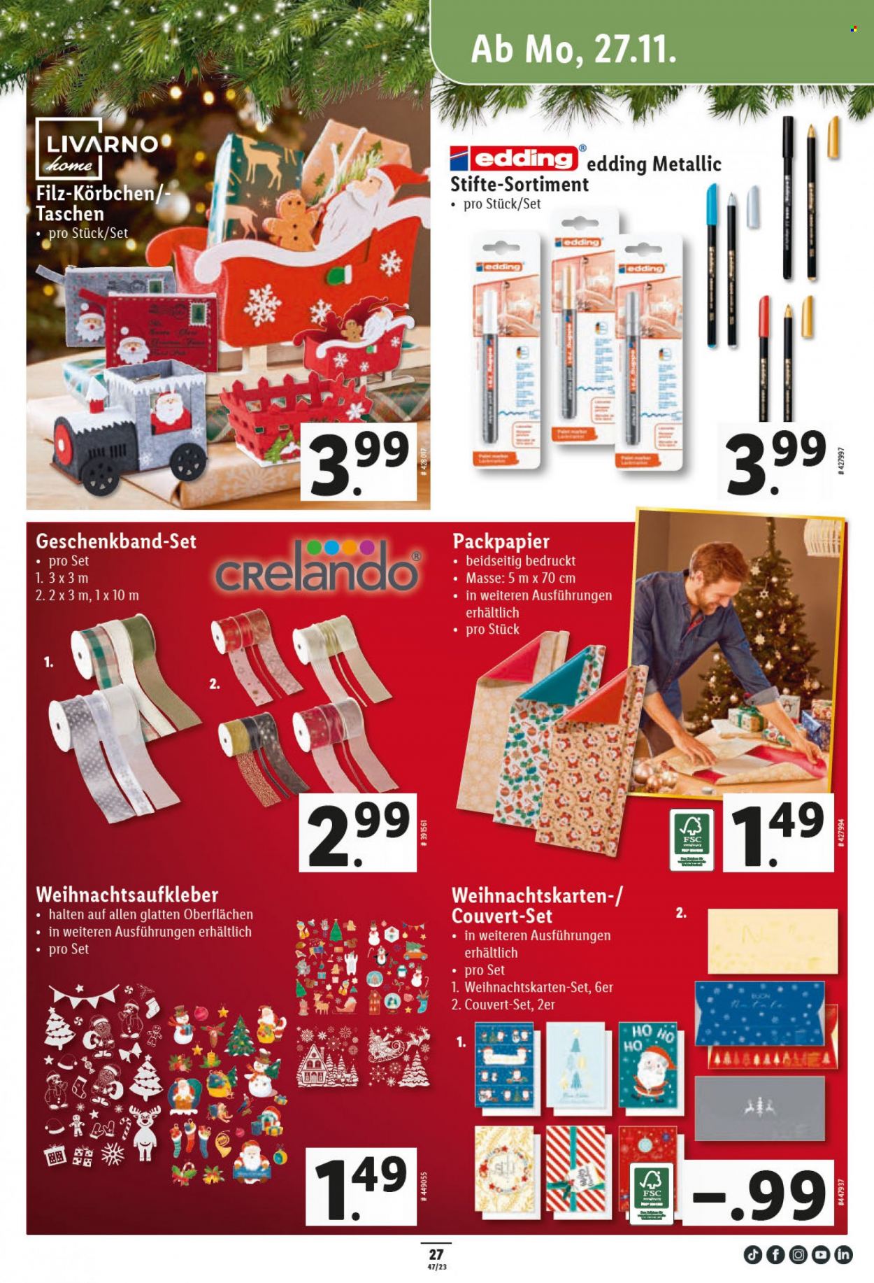 Catalogue Lidl - 23.11.2023 - 29.11.2023. Page 27.