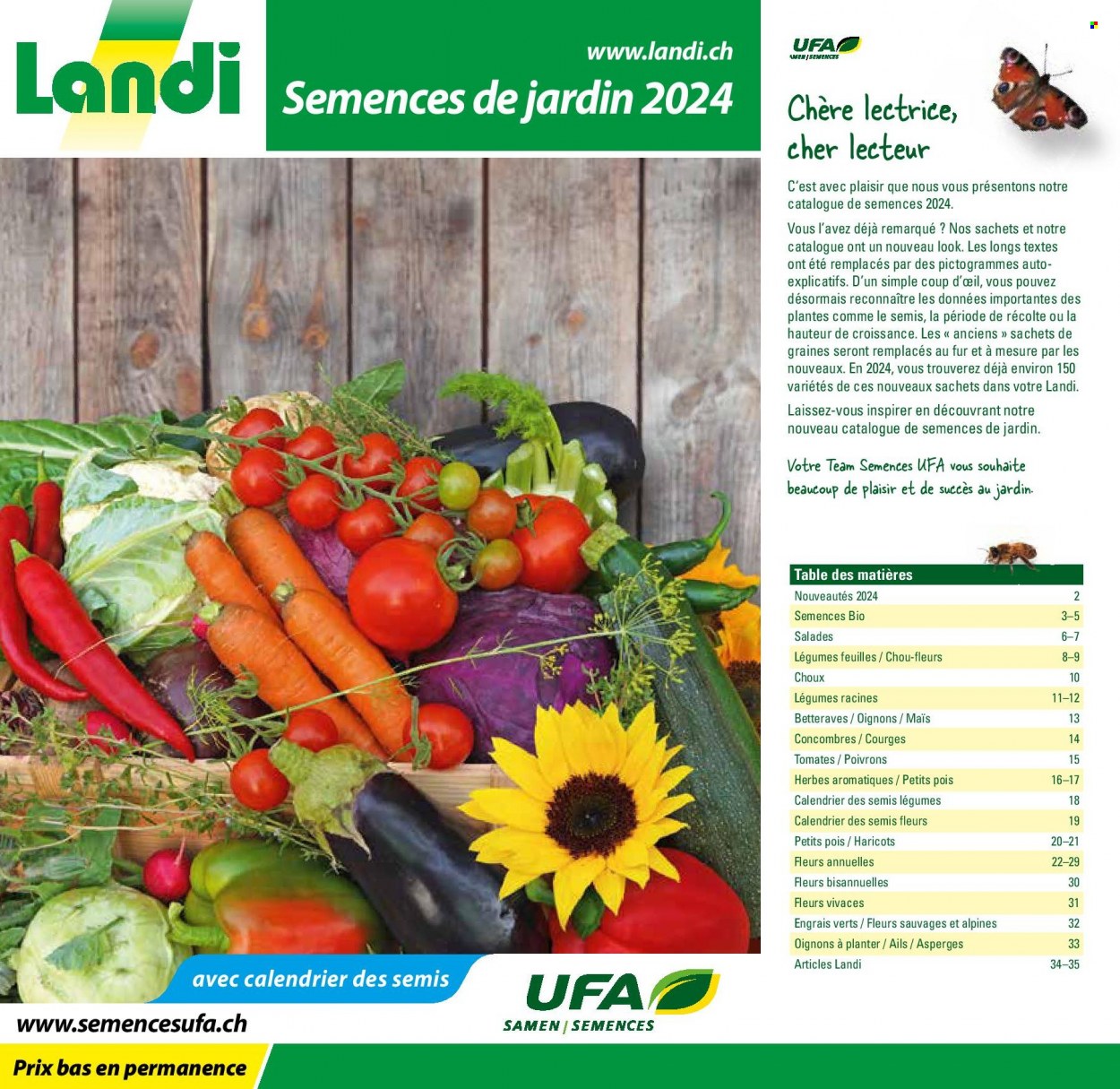 Catalogue Landi. Page 1.