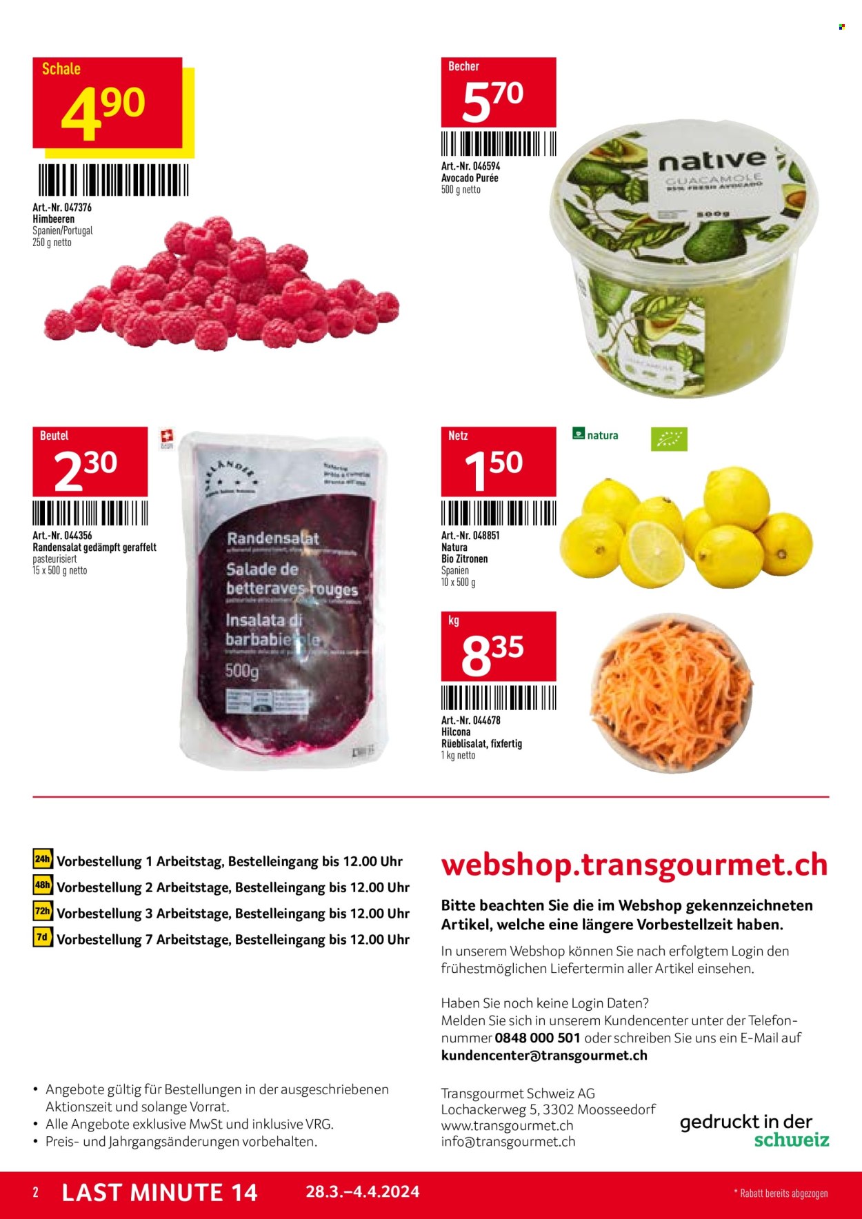 Catalogue TransGourmet - 29.3.2024 - 4.4.2024. Page 2.