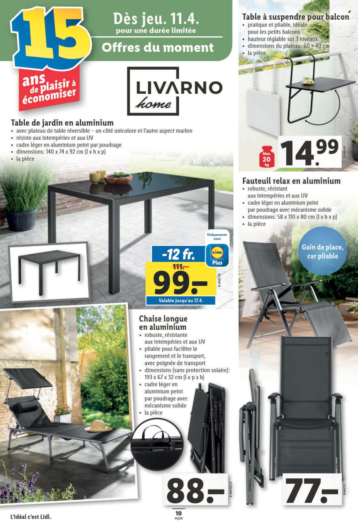 Catalogue Lidl - 11.4.2024 - 17.4.2024. Page 10.