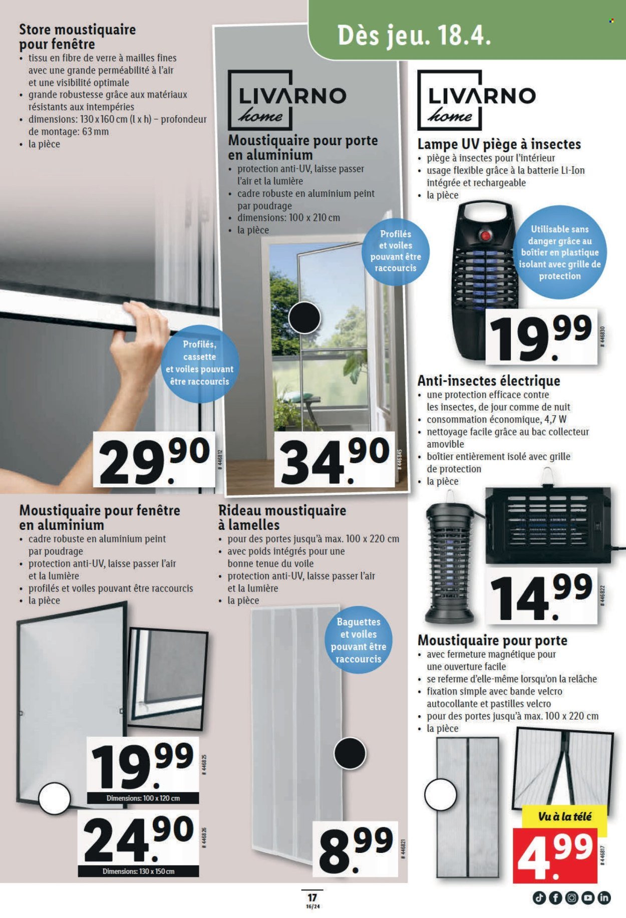 Catalogue Lidl - 18.4.2024 - 24.4.2024. Page 17.