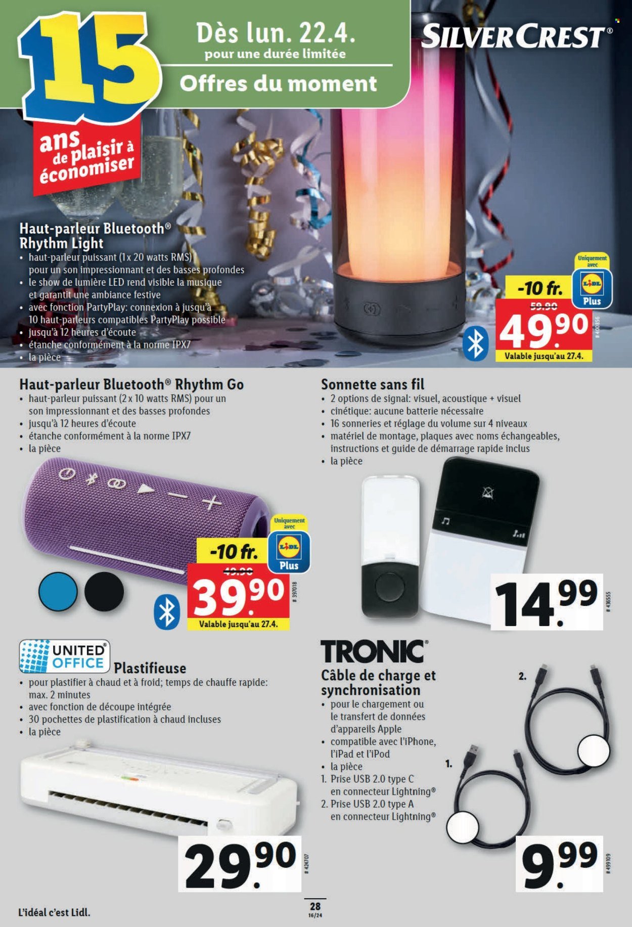 Catalogue Lidl - 18.4.2024 - 24.4.2024. Page 30.