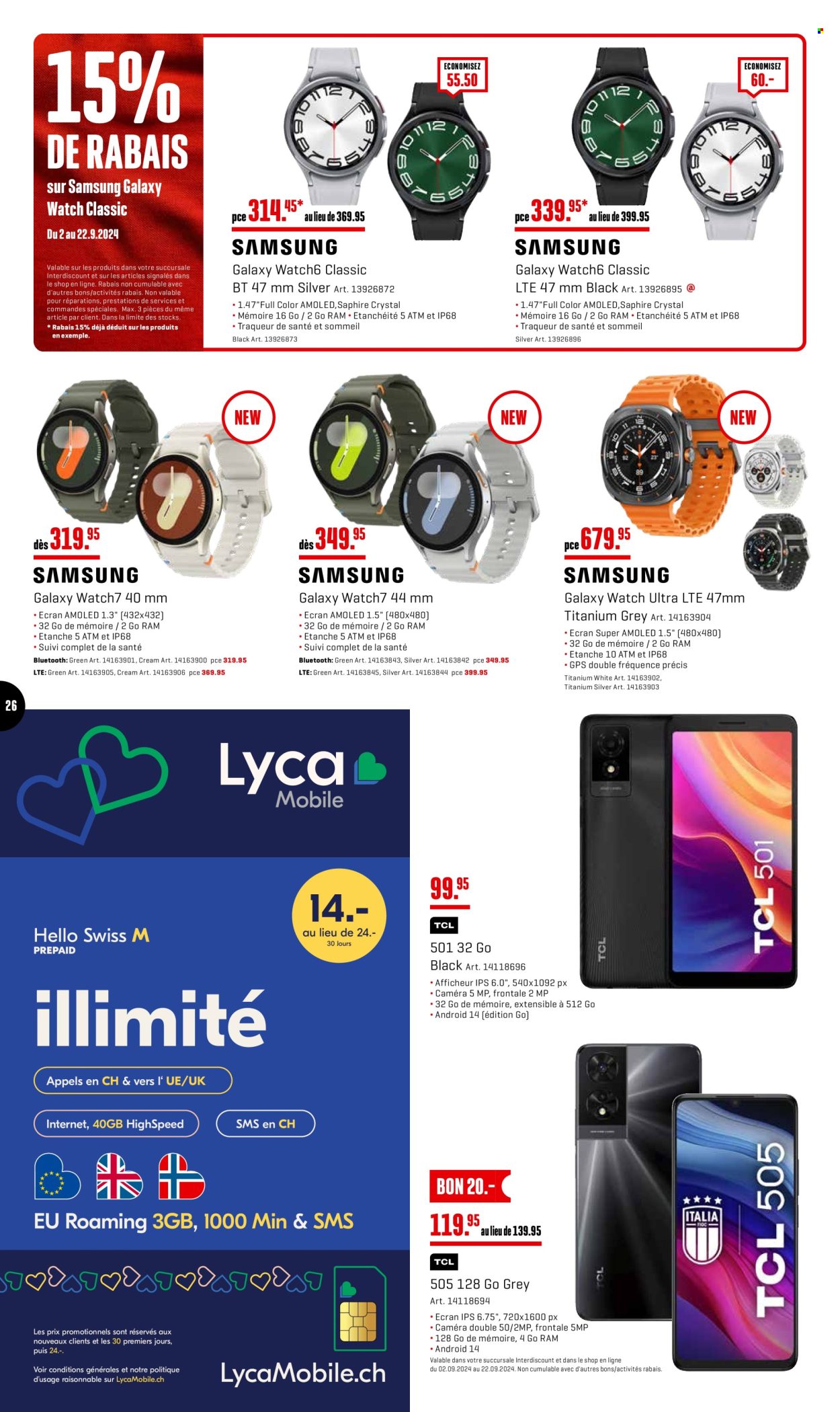 Catalogue Interdiscount - 2.9.2024 - 22.9.2024. Page 26.