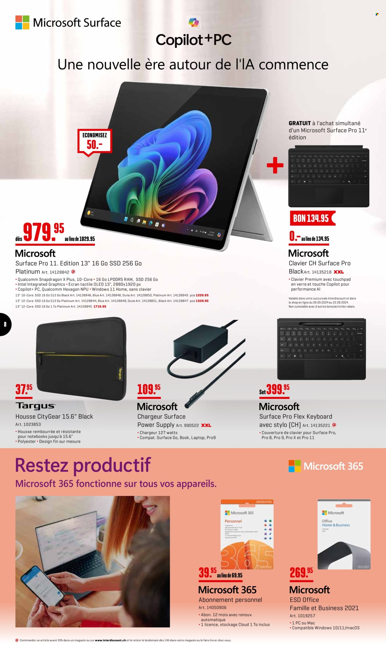 Catalogue Interdiscount - 9.9.2024 - 22.9.2024. Page 8.