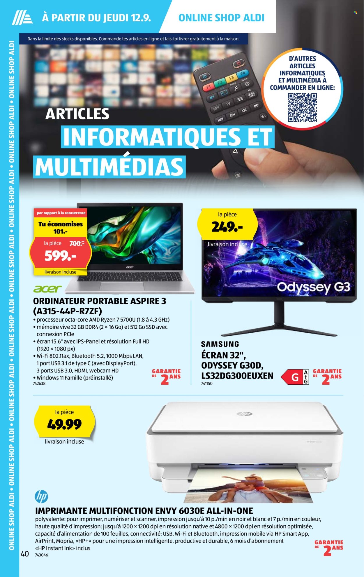 Catalogue Aldi - 12.9.2024 - 18.9.2024. Page 40.