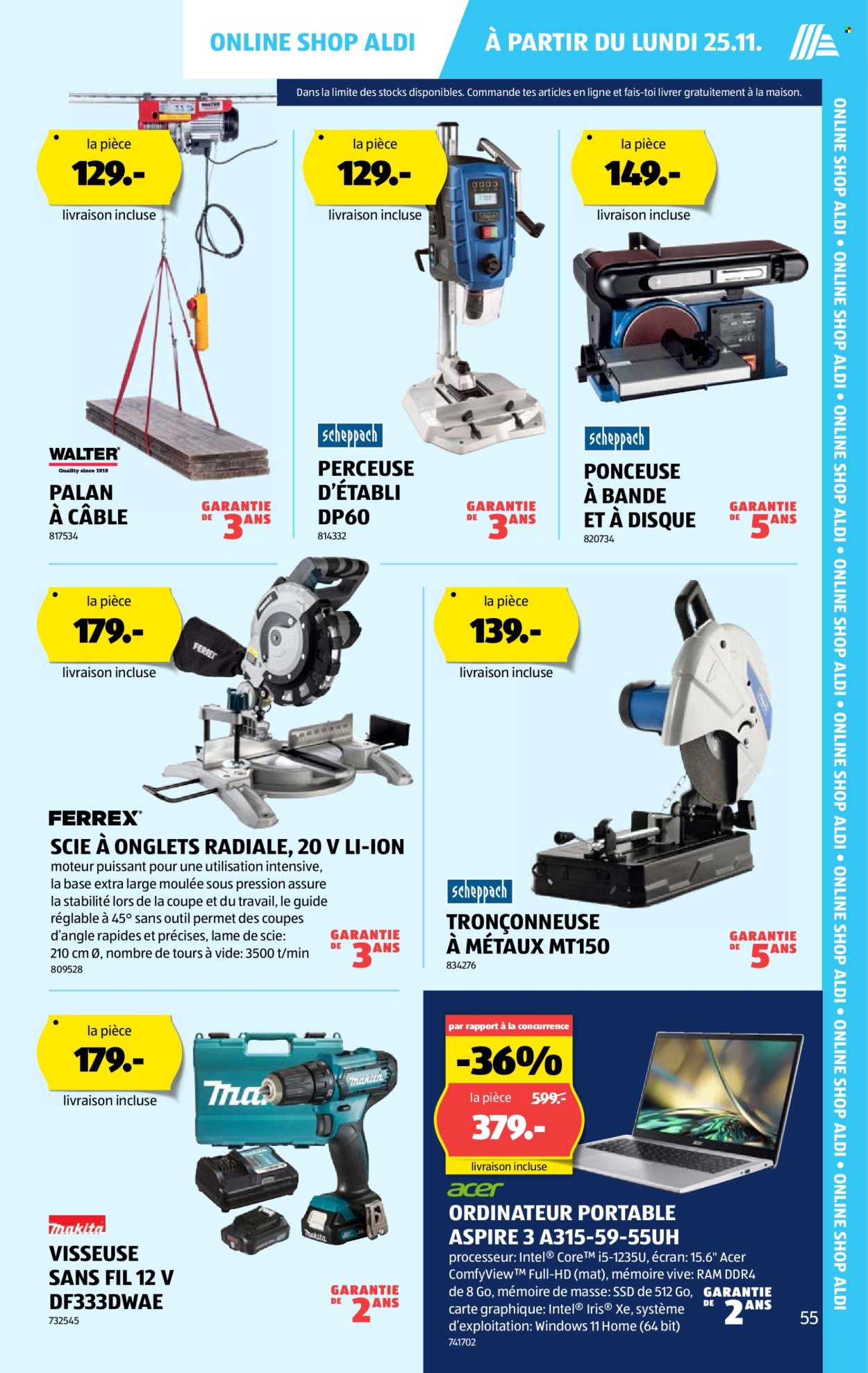 Catalogue Aldi - 21.11.2024 - 27.11.2024. Page 55.