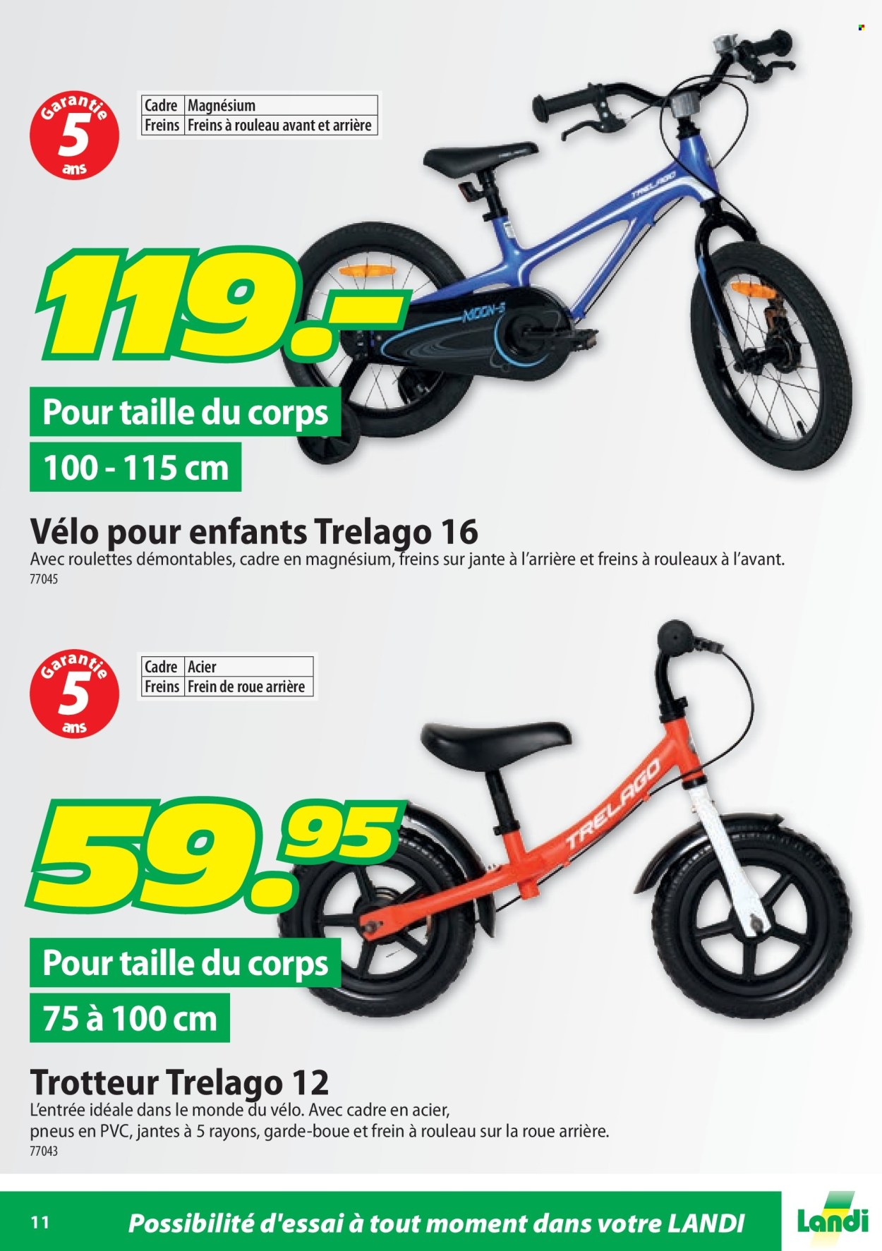 Catalogue Landi. Page 11.