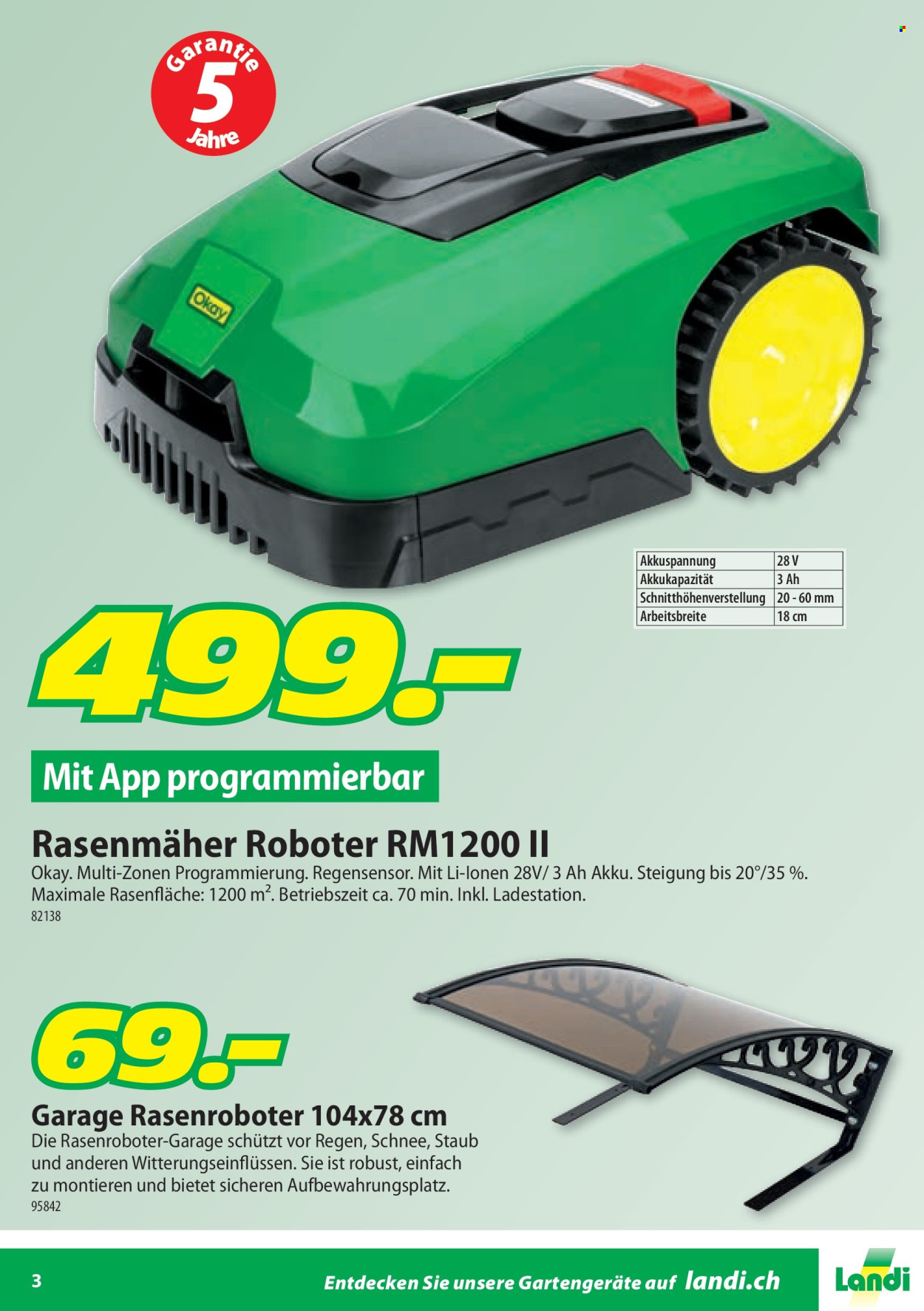 Catalogue Landi. Page 3.
