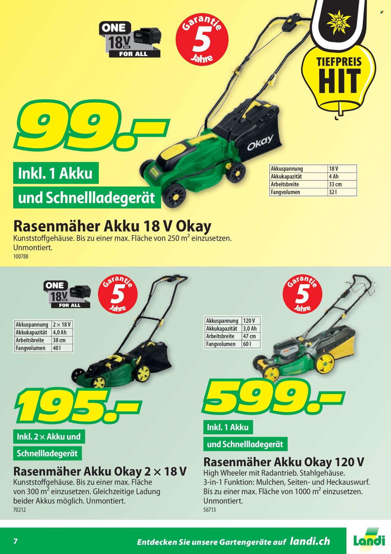 Catalogue Landi. Page 7.