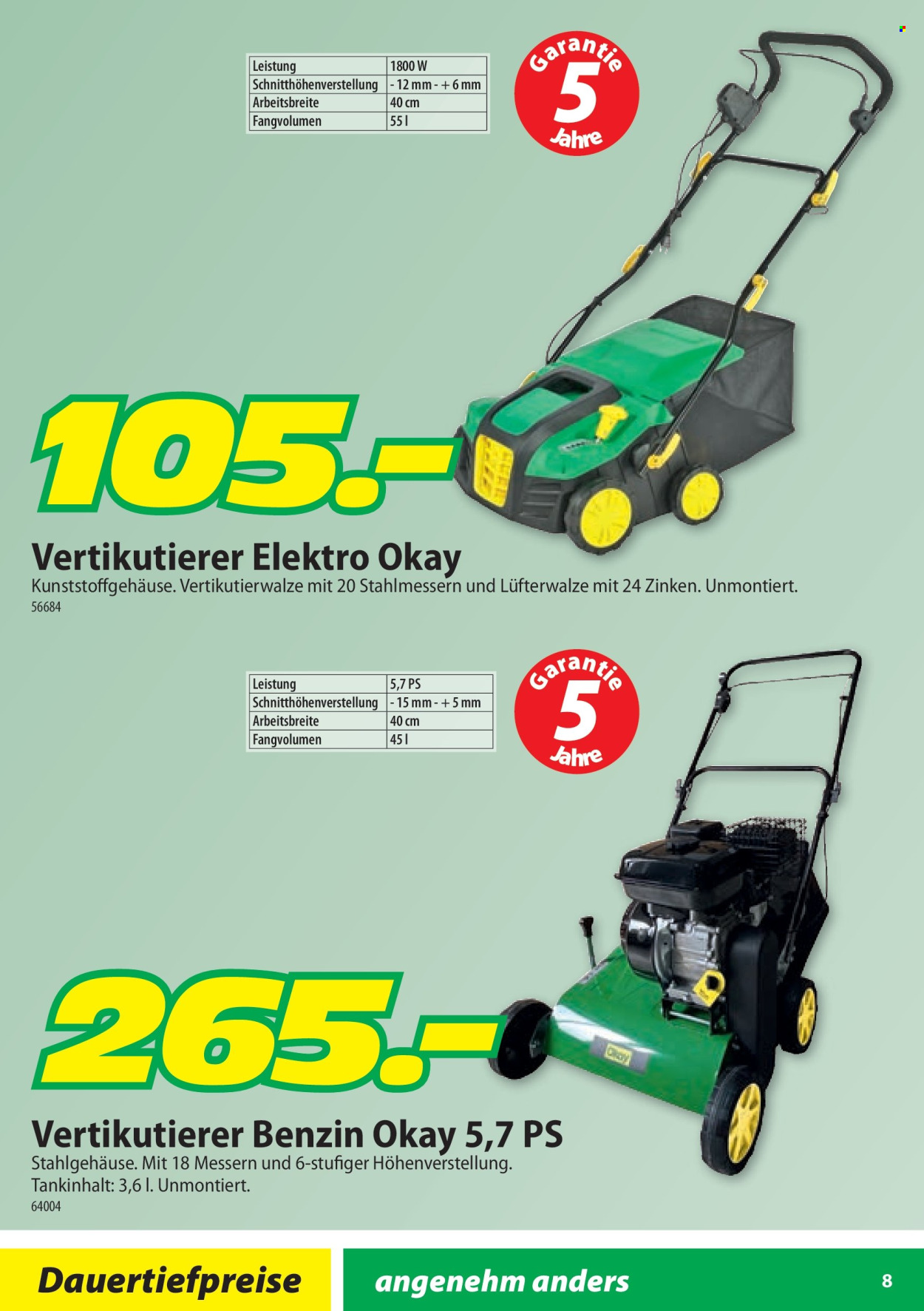 Catalogue Landi. Page 8.