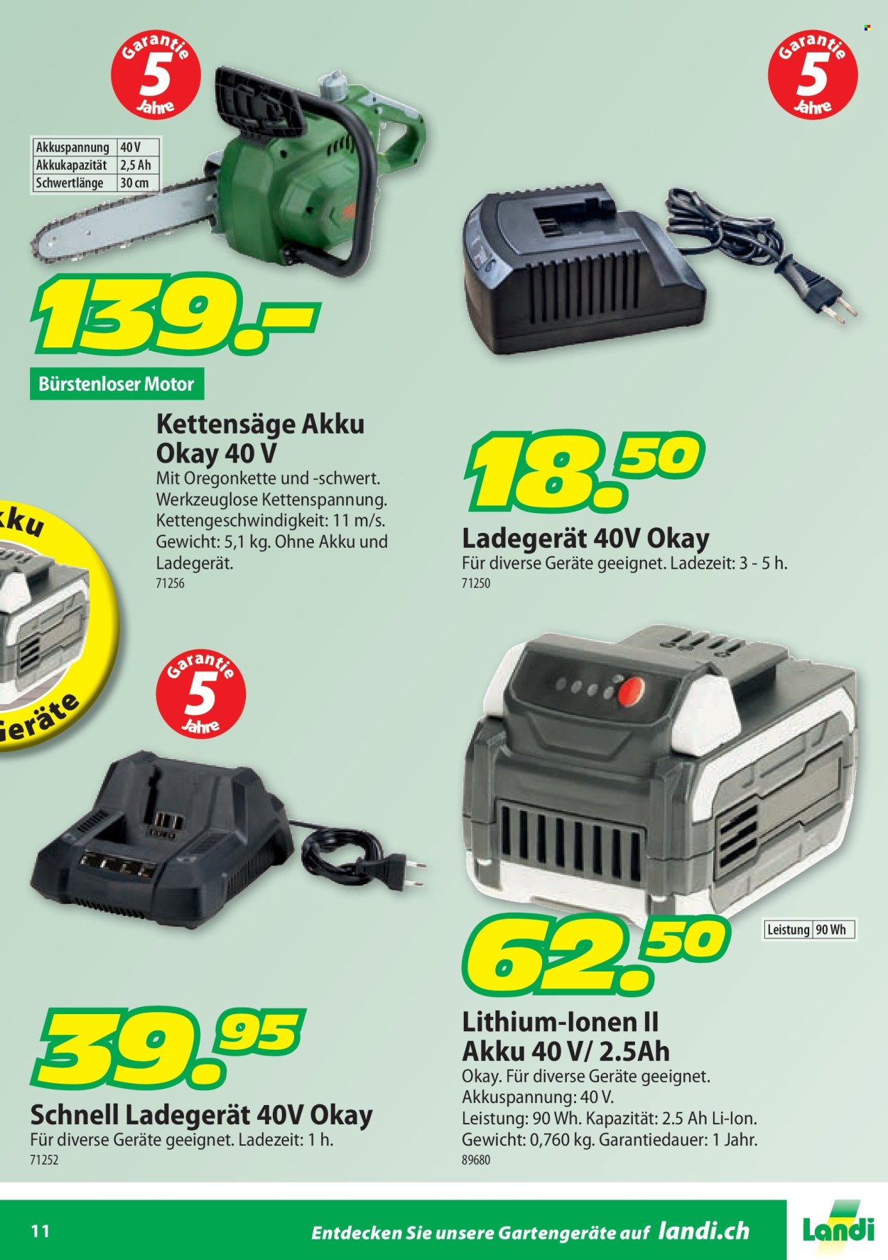 Catalogue Landi. Page 11.