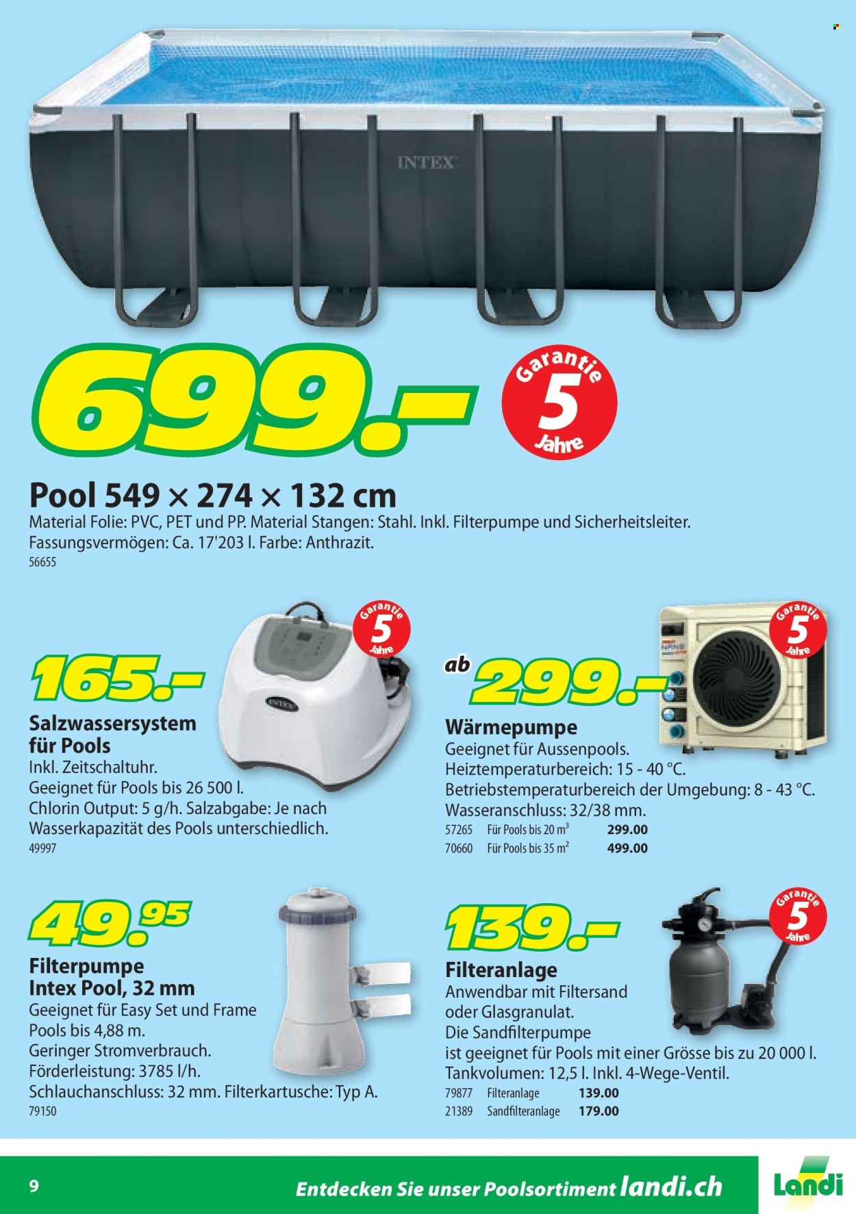 Catalogue Landi. Page 9.