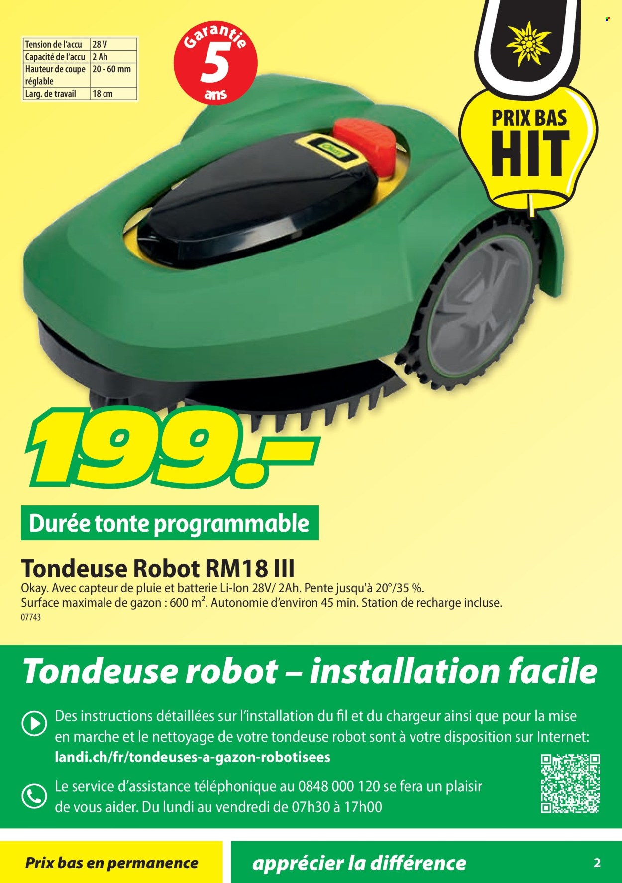 Catalogue Landi. Page 2.