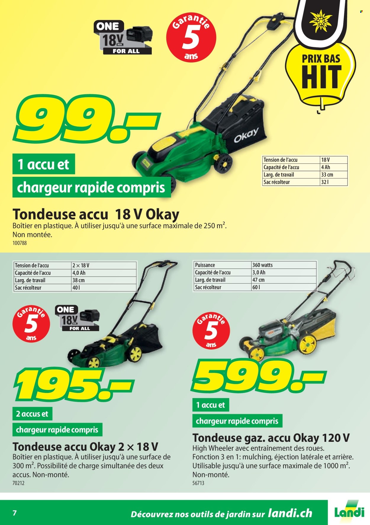 Catalogue Landi. Page 7.