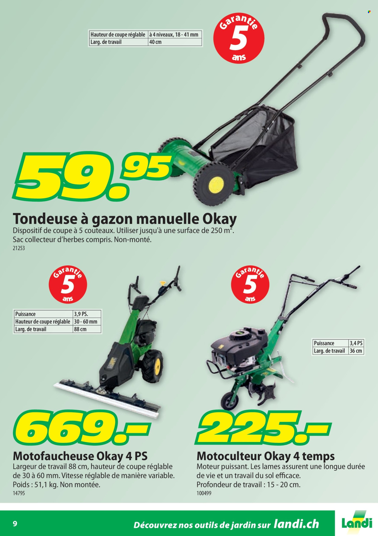 Catalogue Landi. Page 9.