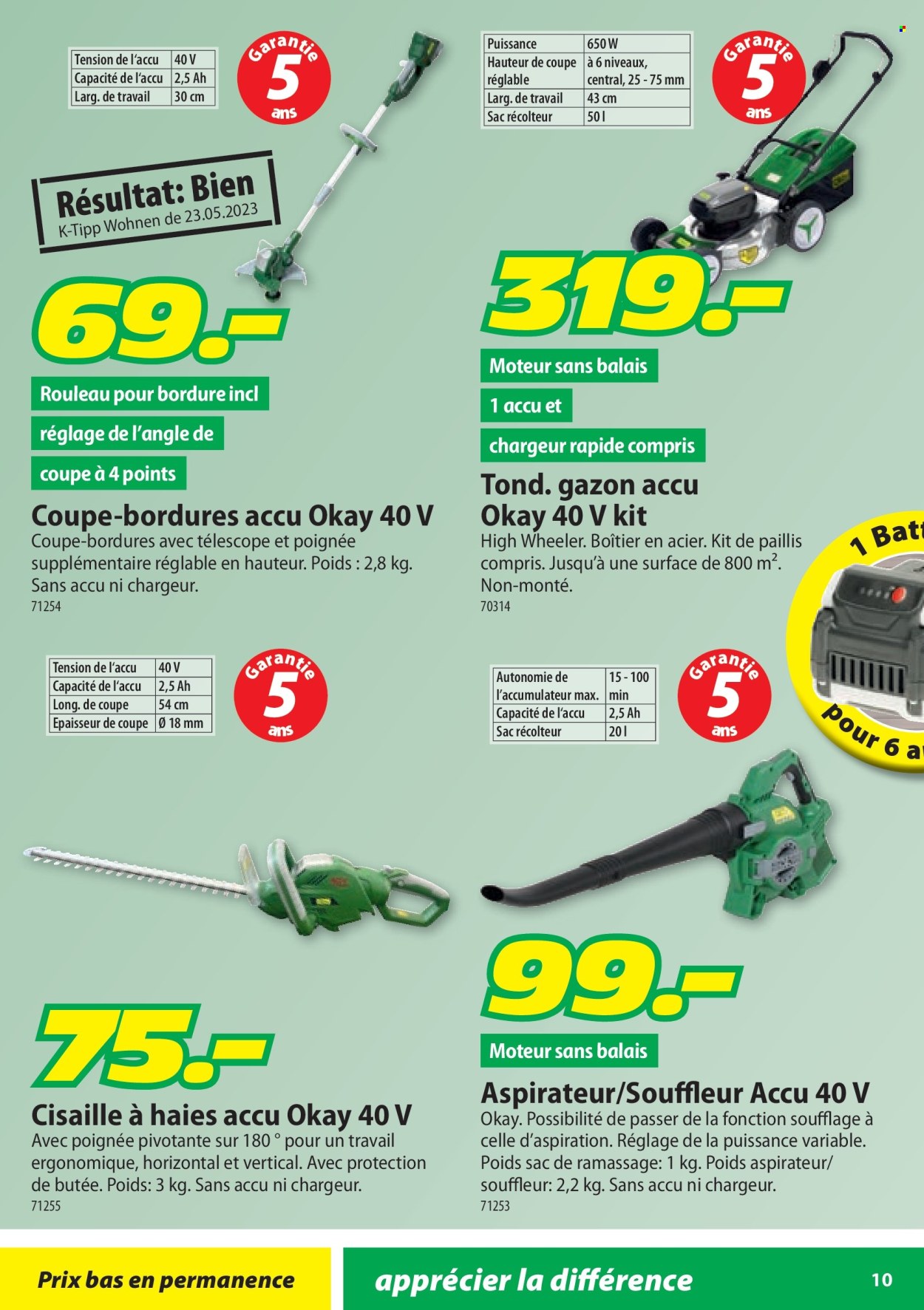 Catalogue Landi. Page 10.