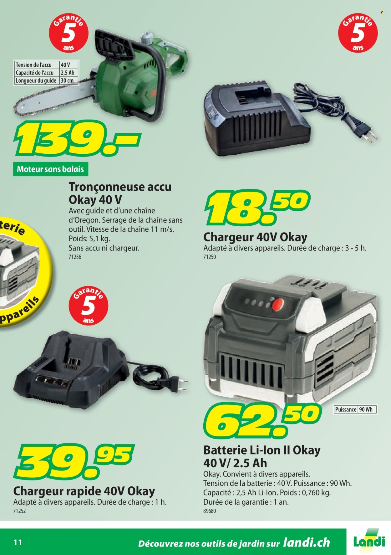 Catalogue Landi. Page 11.
