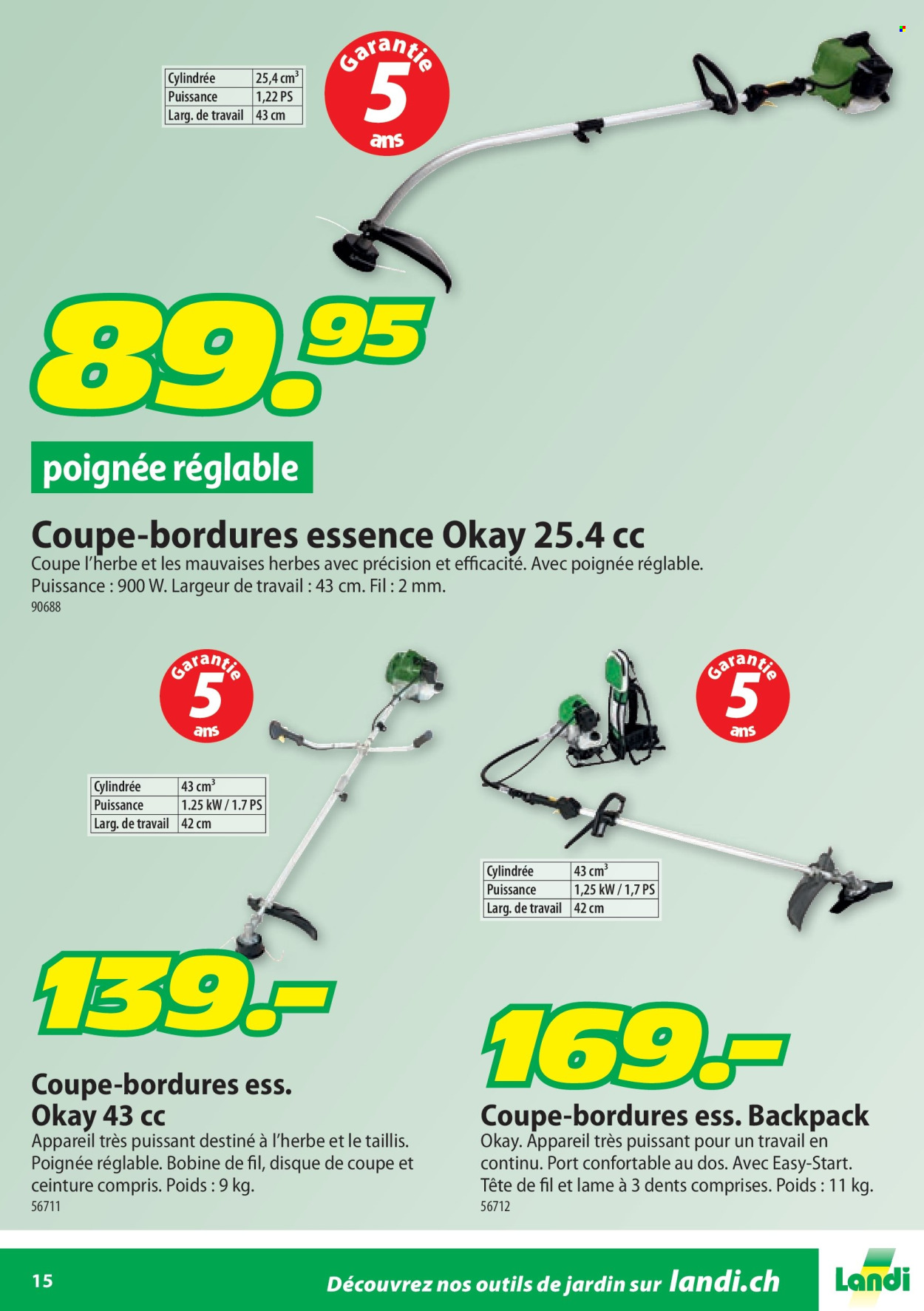 Catalogue Landi. Page 15.