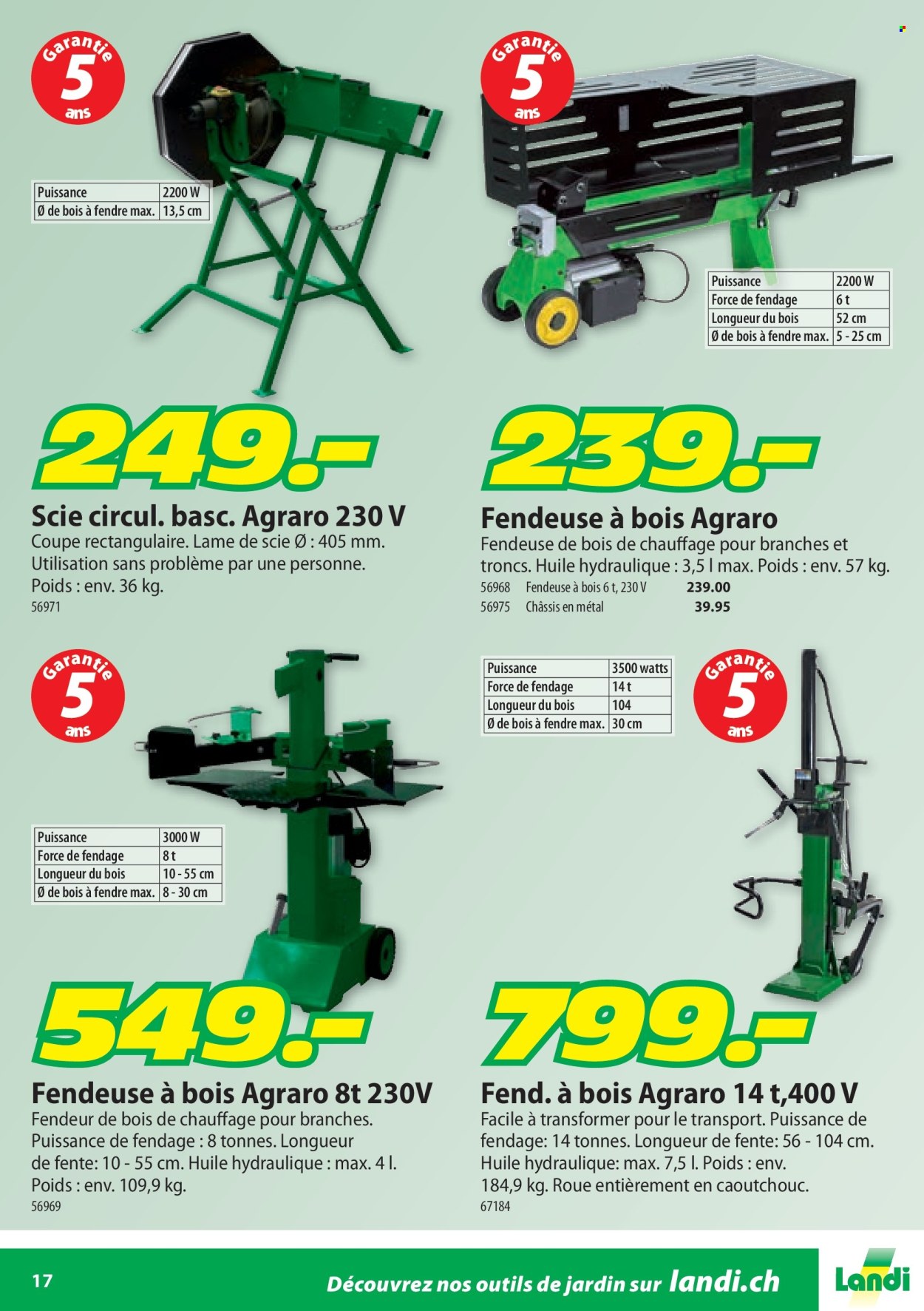Catalogue Landi. Page 17.