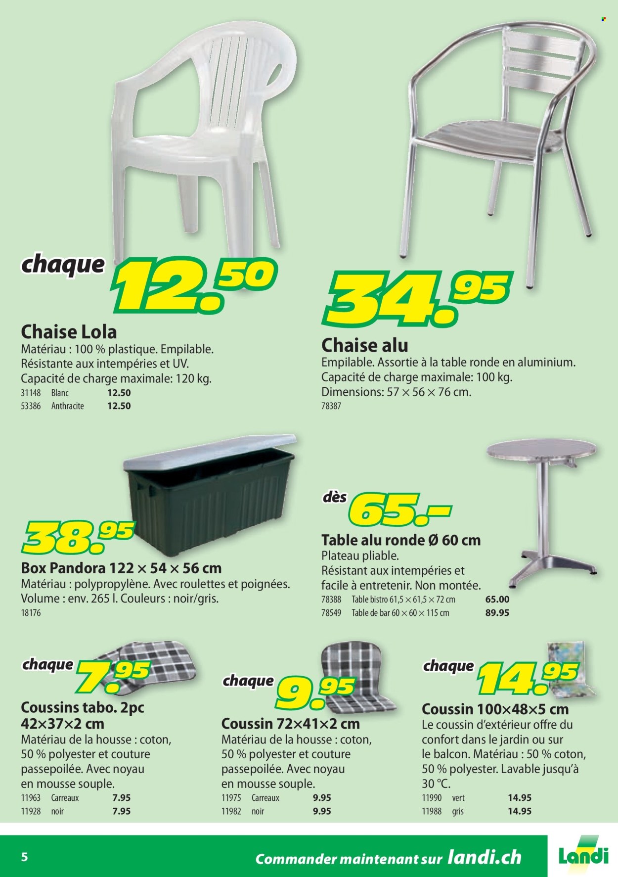 Catalogue Landi. Page 5. Page 5