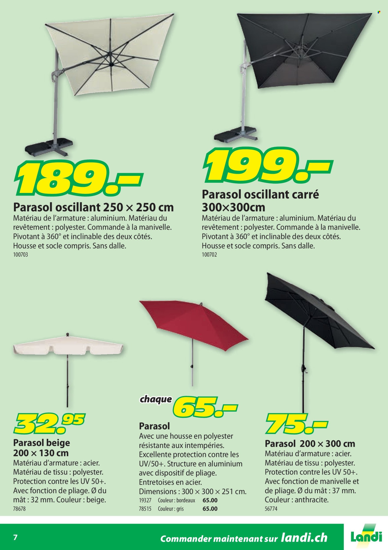 Catalogue Landi. Page 7. Page 7