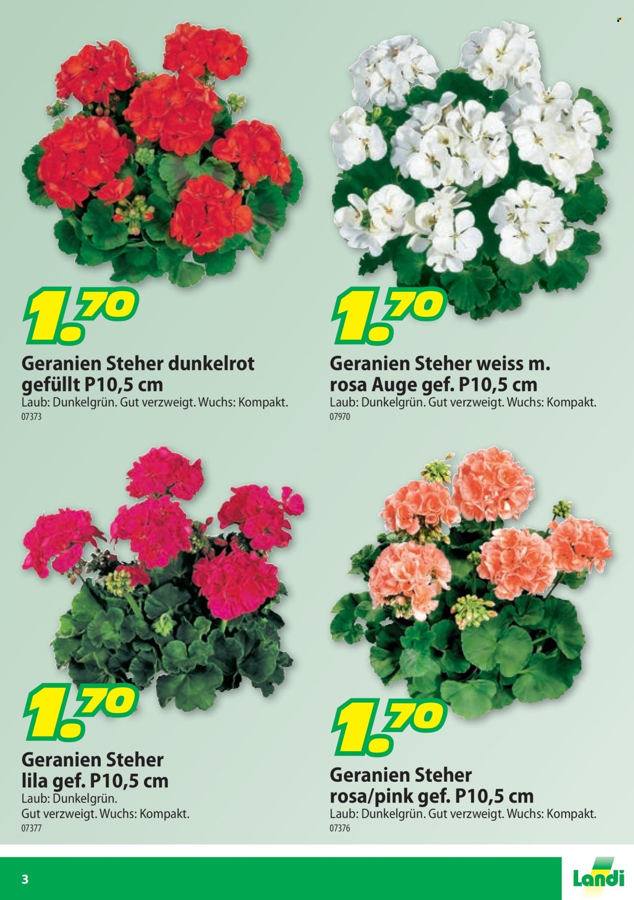 Catalogue Landi. Page 3.