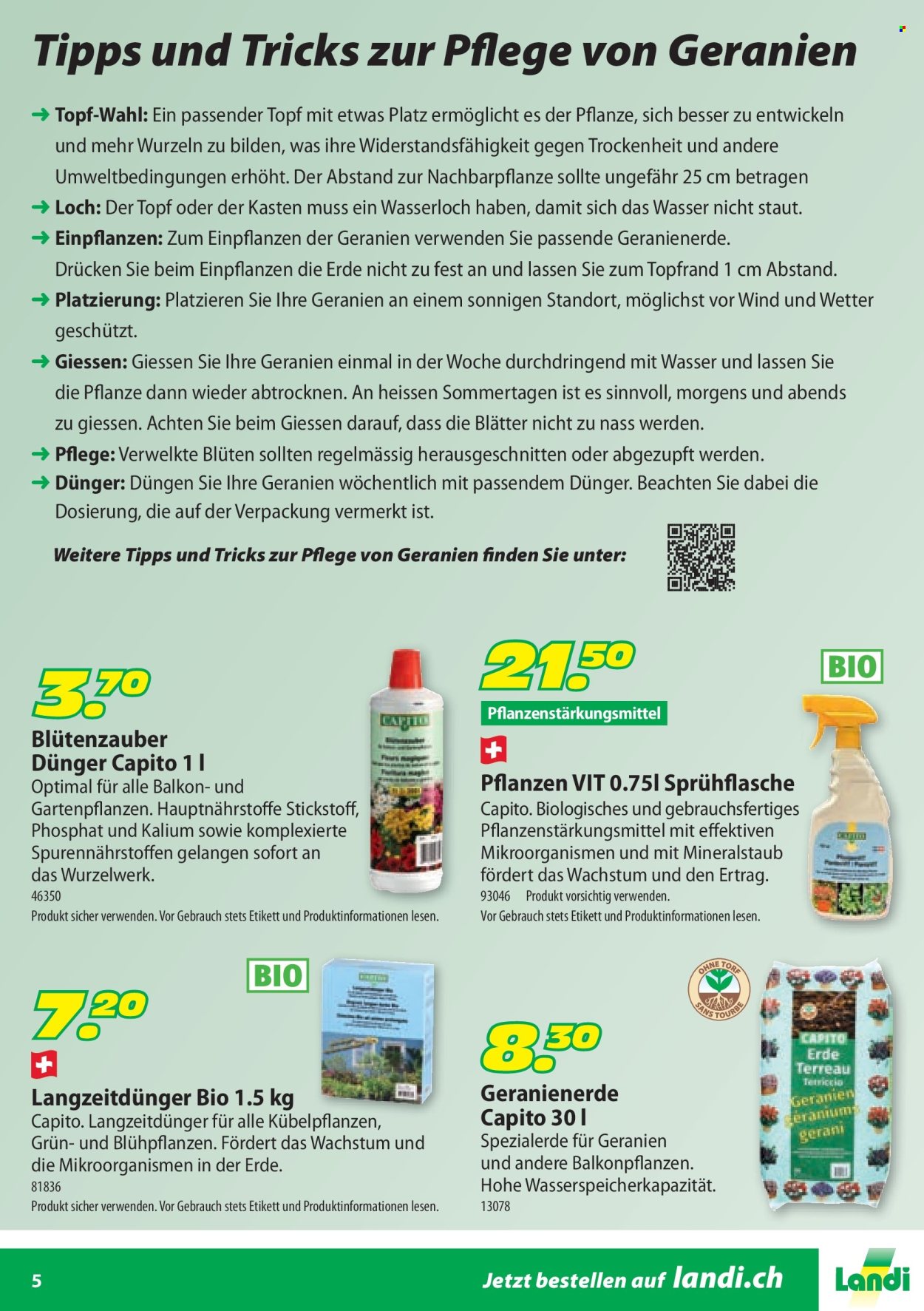Catalogue Landi. Page 5.