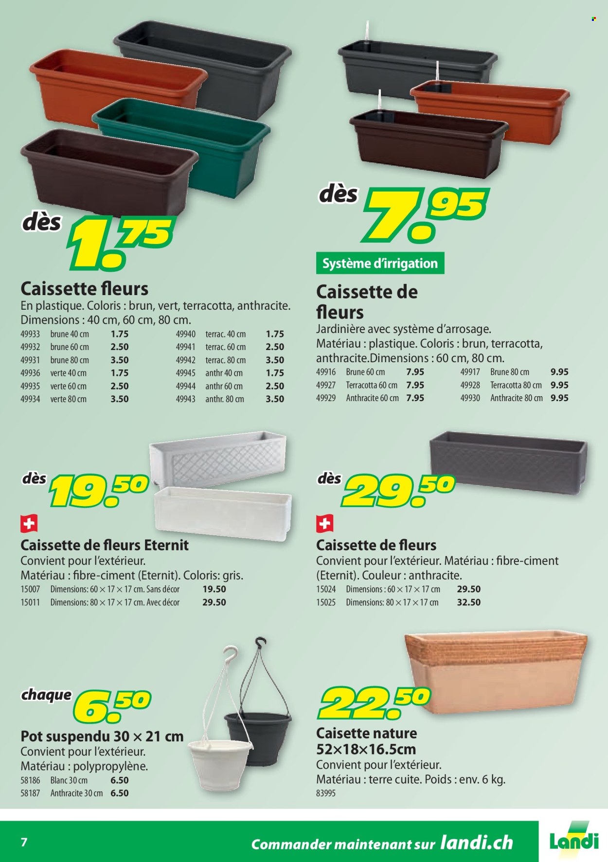 Catalogue Landi. Page 7.